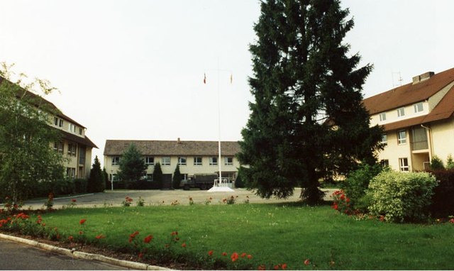Die ehemalige Kaserne in der Teichmatt in Renchen im Jahr 1990. | Foto: Foto: Stadt Renchen