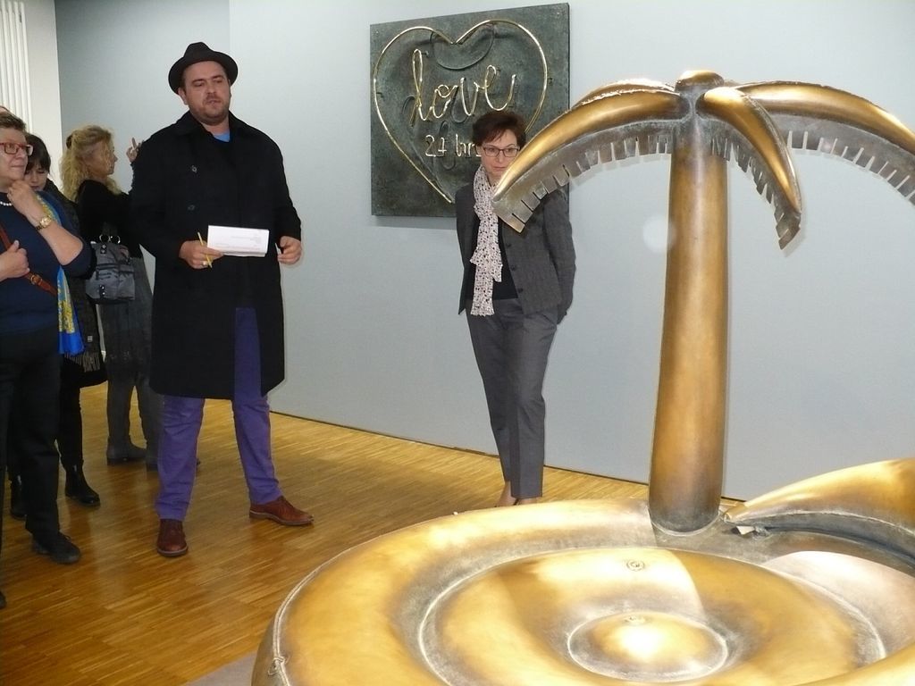 Auch die Offenburger Oberbürgermeisterin Edith Schreiner war bei der Ausstellungseröffnung in der Städtischen Galerie dabei.
