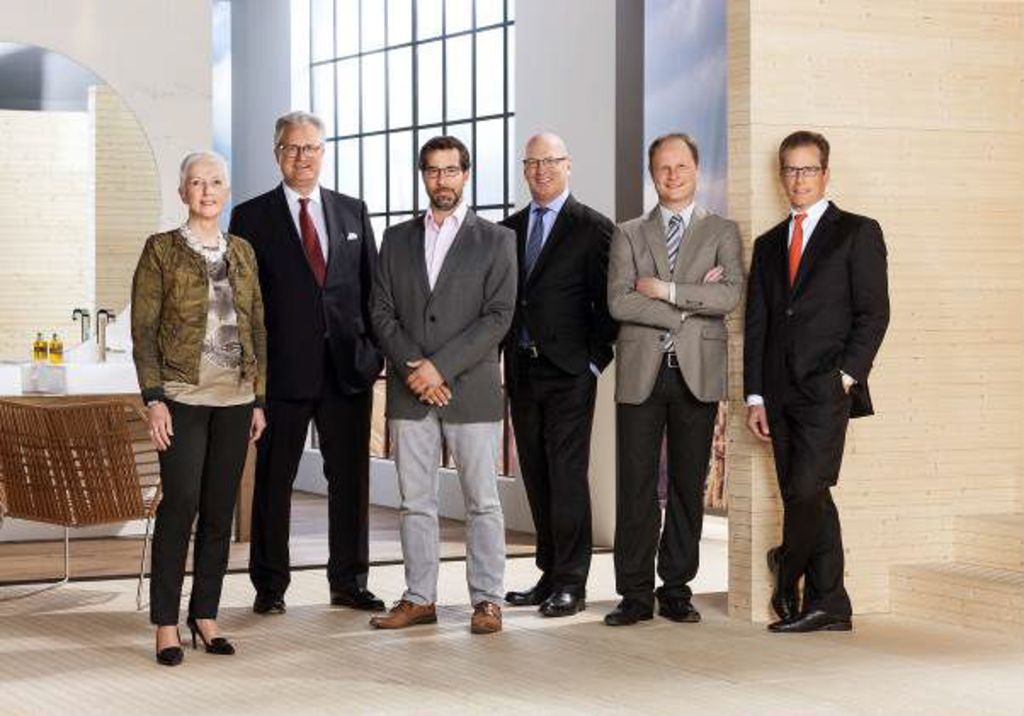 Der neue Aufsichtsrat der Hansgrohe SE: Barbara Scholl (von links), Klaus F. Jaenecke (Vorsitzender), Pierre Nikolas Grohe, Richard O‘Reagan, Stefan Krischak und Keith Allman.