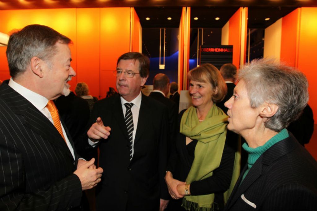 Von links: Franz Kook, Willi Stächele, Sabine Stächele, Liesel Kook