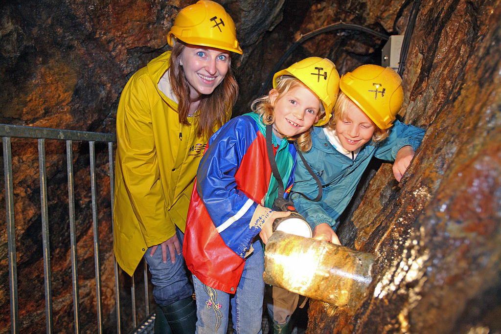 Das Besucherbergwerk „Segen Gottes“ ist für die ganze Familie ein Erlebnis.
