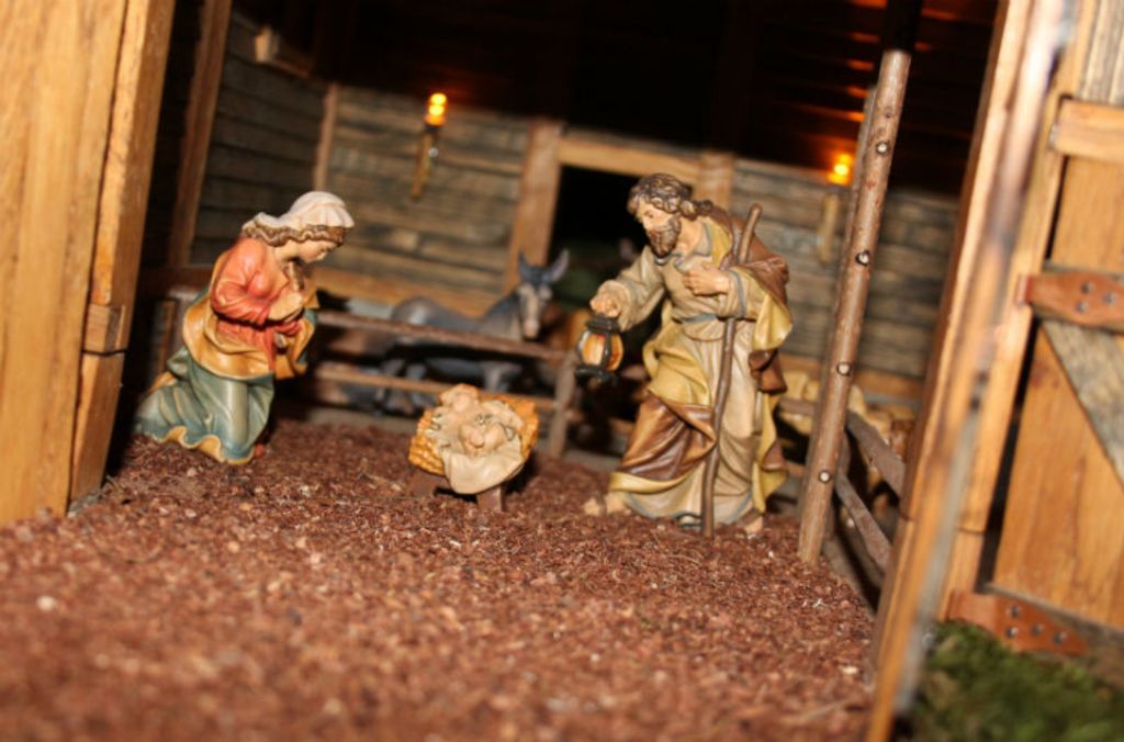 Ein Blick in Siegmund Schillingers Weihnachtskrippe.