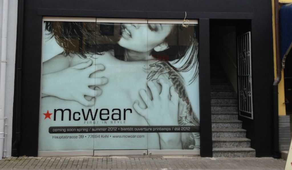 Im Mai eröffnet der neue Mcwear-Shop in der Kehler Hauptstraße.