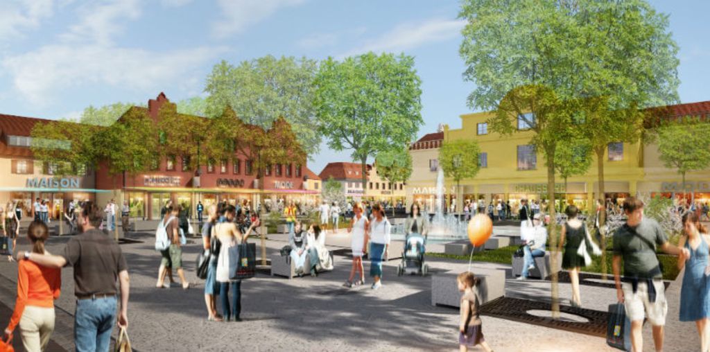 Das Outlet-Center soll an ein elsässisches Dorf erinnern.