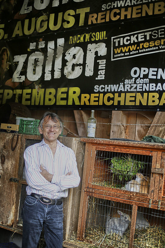 Rockmusiker trifft Landleben: Seit neun Jahren macht Jürgen Zöller Urlaub im Reichenbachtal und gibt dort alle zwei Jahre ein Open-Air-Konzert.