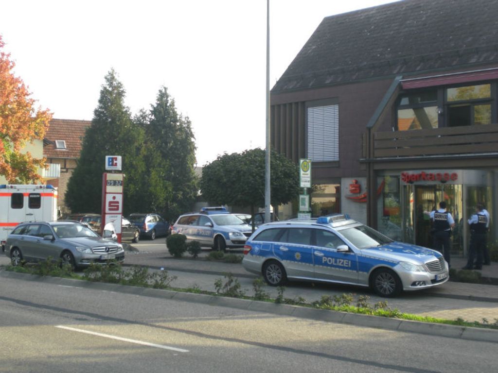 Aktuellster Fall: Am Donnerstag wurde die Sparkasse in Goldscheuer überfallen.