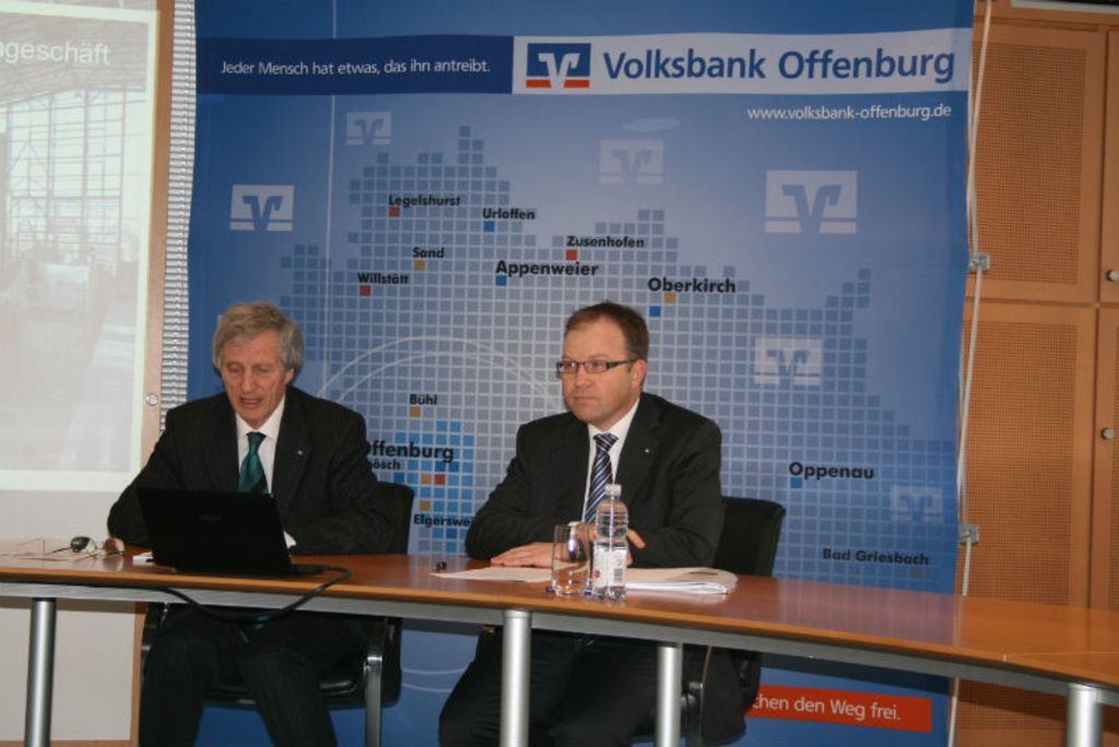 Die letzte gemeinsame Bilanzpressekonferenz: Vorstandsvorsitzender Richard Bruder (l.) geht in Ruhestand. Markus Dauber wird wohl sein Nachfolger.