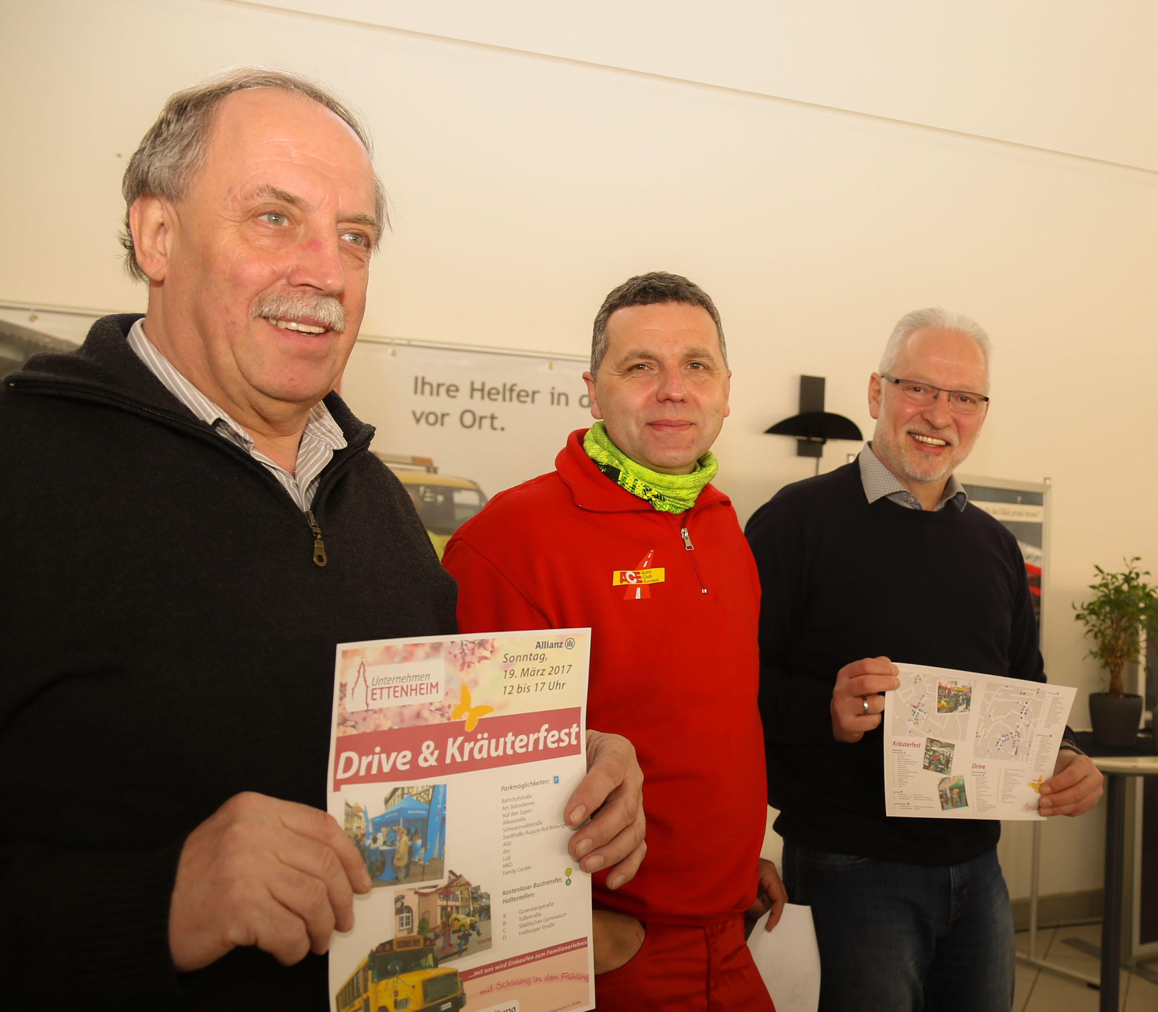 Karl Hog, Dieter Andlauer und Norbert Schneider stellten das Programm vor.