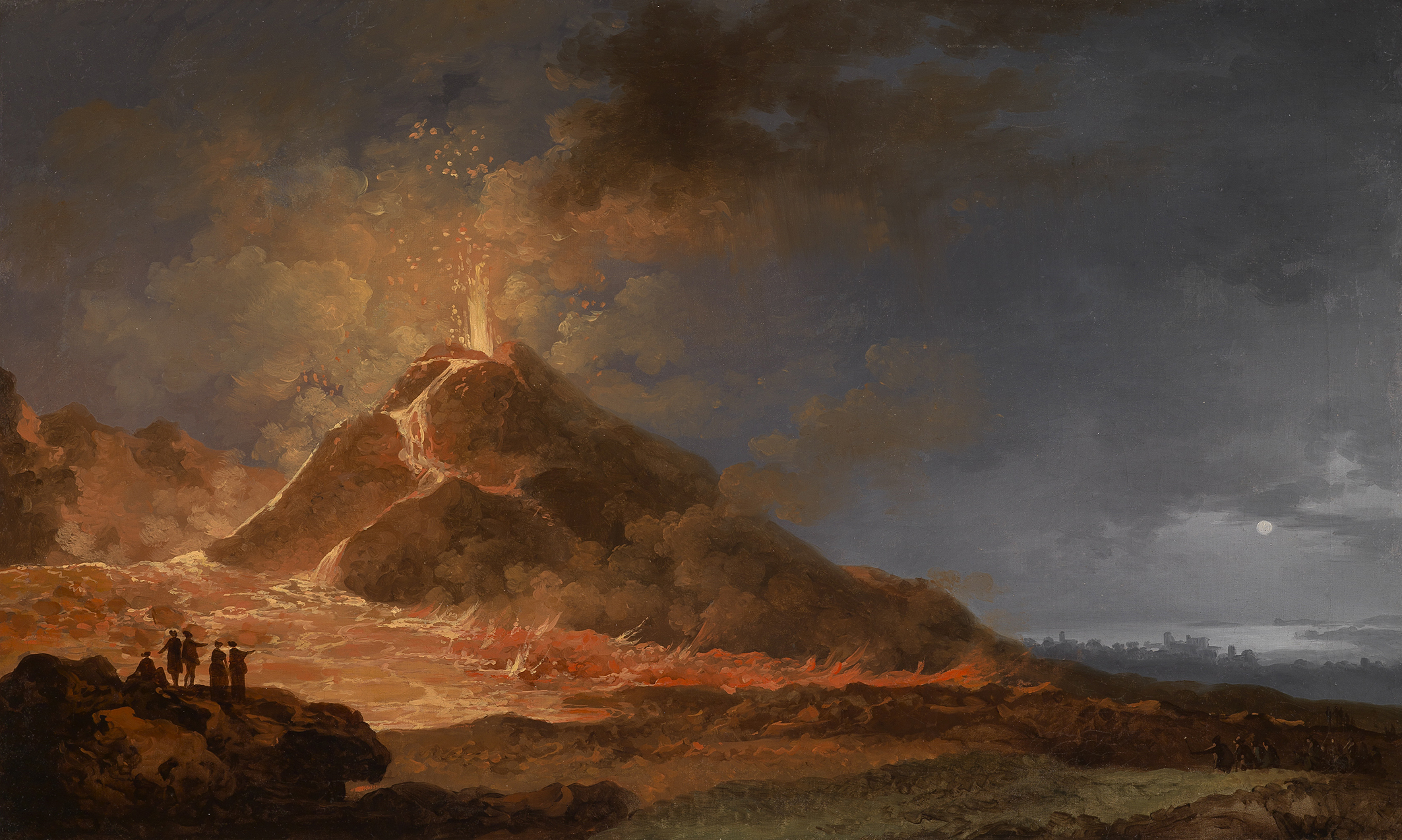 Pierre Jacques Volaire, Der Ausbruch des Vesuvs am 14. Mai 1771, gemalt nach 1771