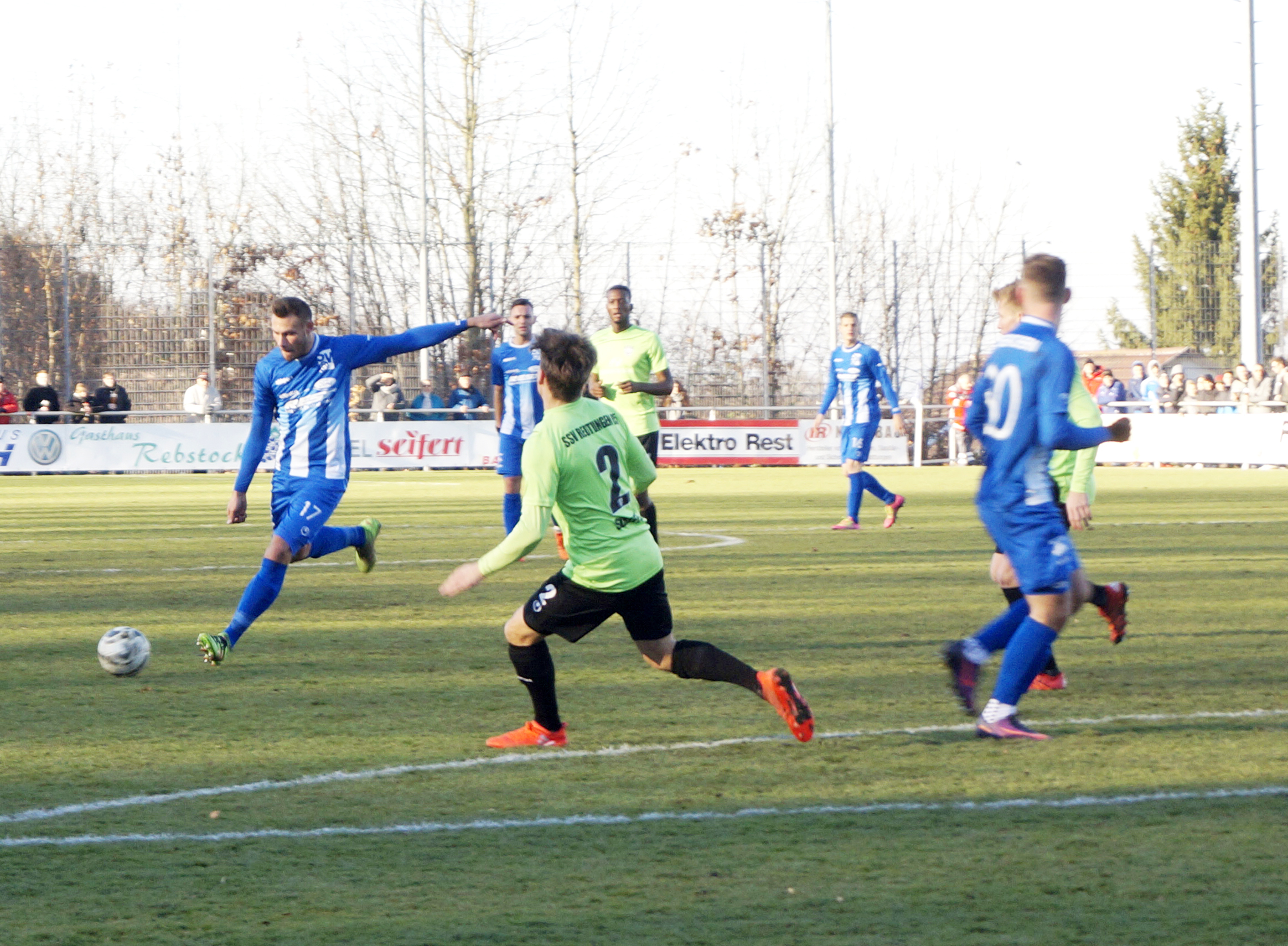 Der SV Oberachern verlor das erste Spiel nach der Winterpause in Neckarsulm knapp mit 1:2.