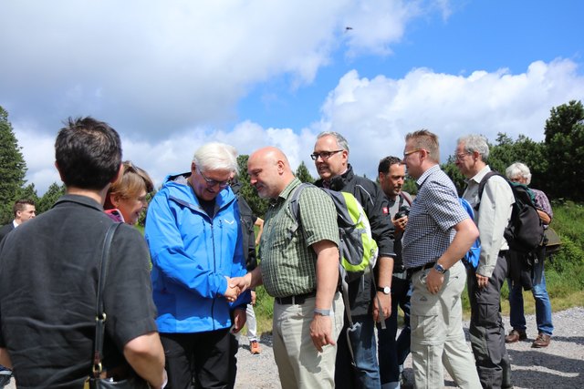 Bundespräsident Frank-Walter Steinmeier zu Gast im Nationalpark Schwarzwald | Foto: Staatsministerium Baden-Württemberg