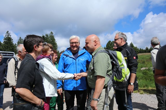 Bundespräsident Frank-Walter Steinmeier zu Gast im Nationalpark Schwarzwald | Foto: Staatsministerium Baden-Württemberg