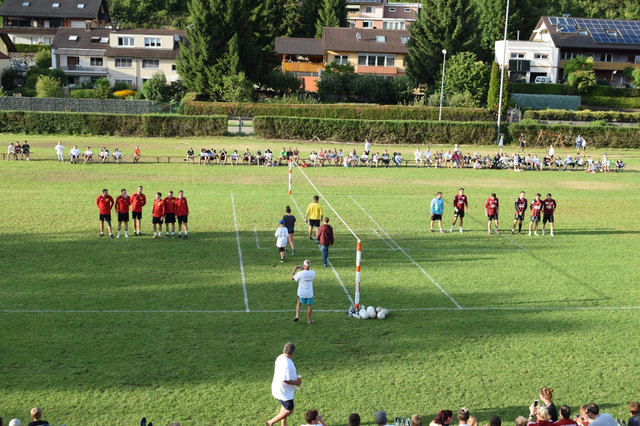 Getreu dem Motto: "Schwaben meets Baden" trafen Bundesligaspieler in einem Freundschaftsspiel aufeinander. | Foto: Dominik Eichhorn