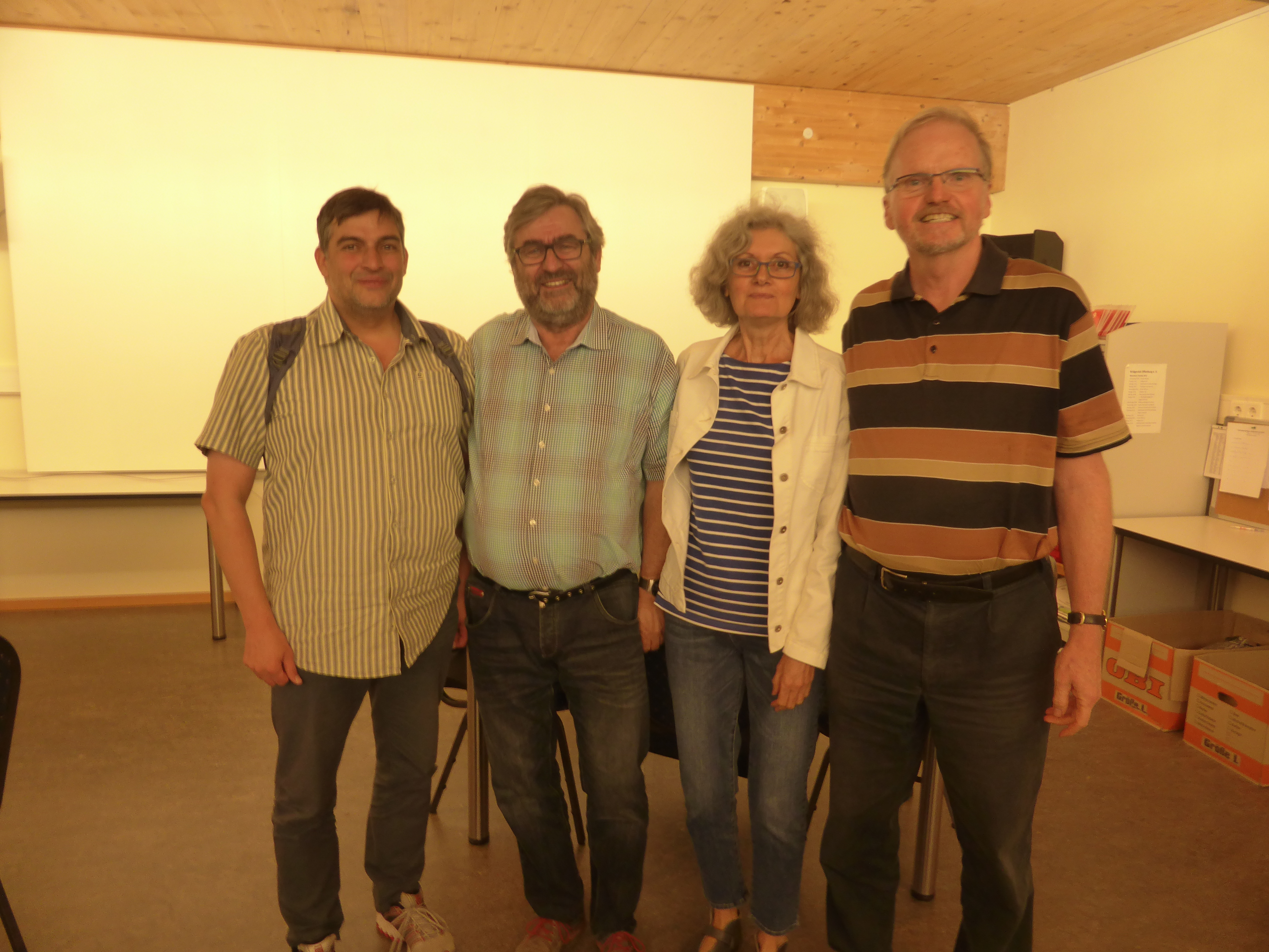 Offenburg II: Till Sauerbrey, Eckhard Hübner, Romana und Peter Hartwig (v.l.n.r.)