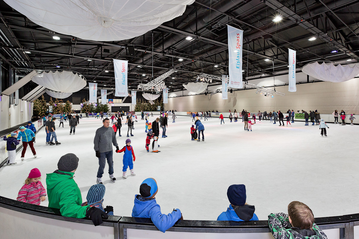 Die Eislaufhalle ist Teil der neuen Freizeit-Arena.