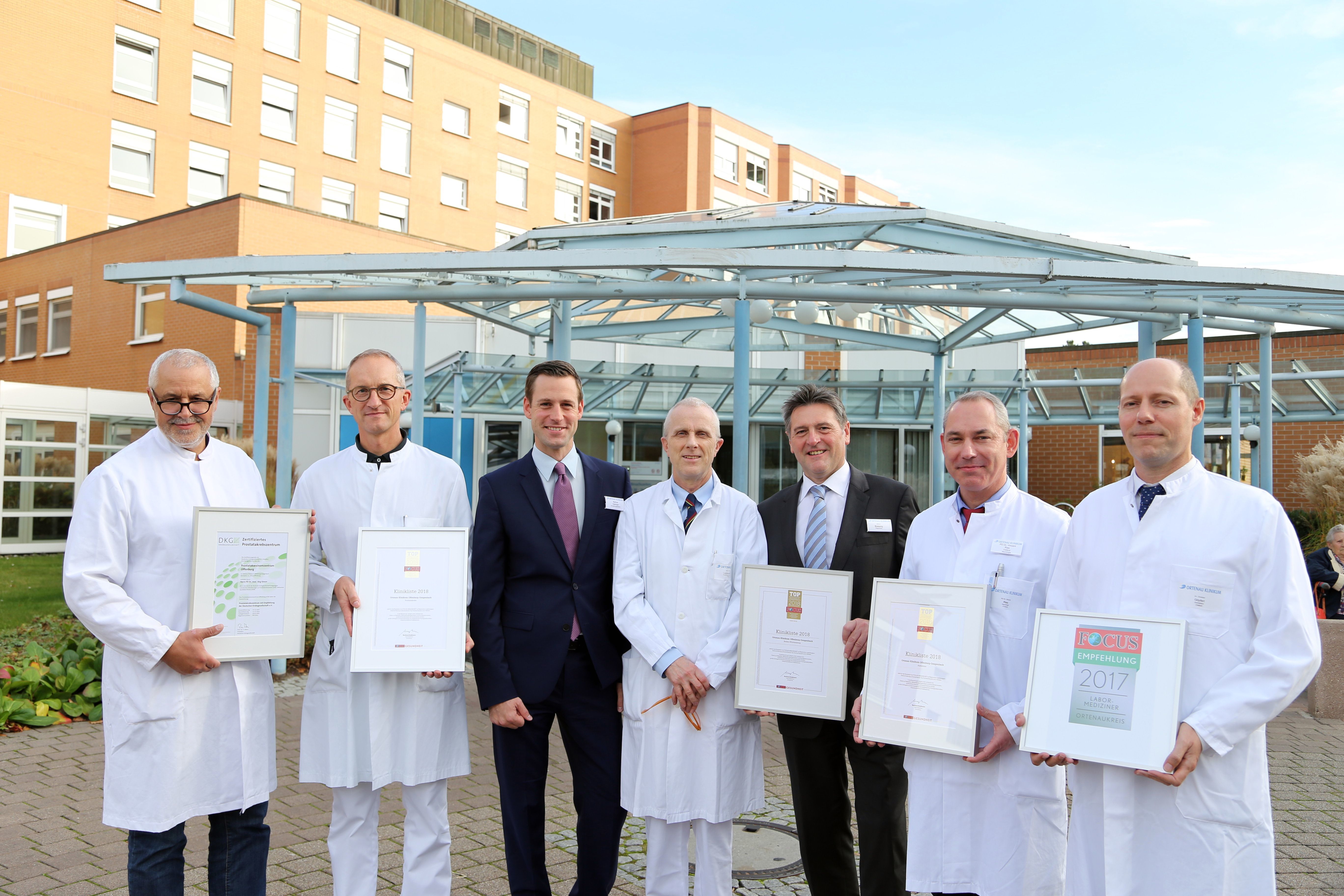 Die ärztliche Vertreter des Ortenau Klinikums freuen sich über die Bewertungen.