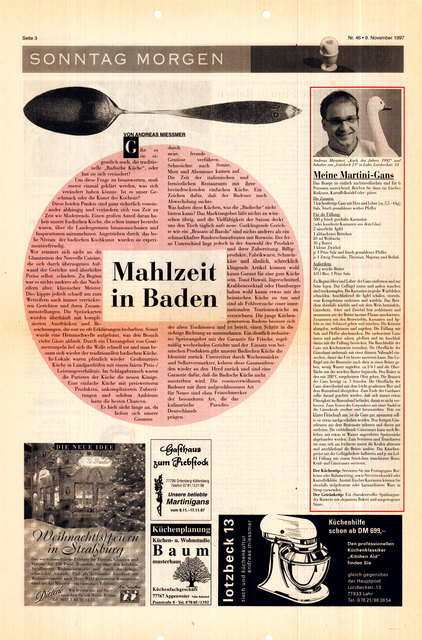 Von Anfang an gab es Rezepte.