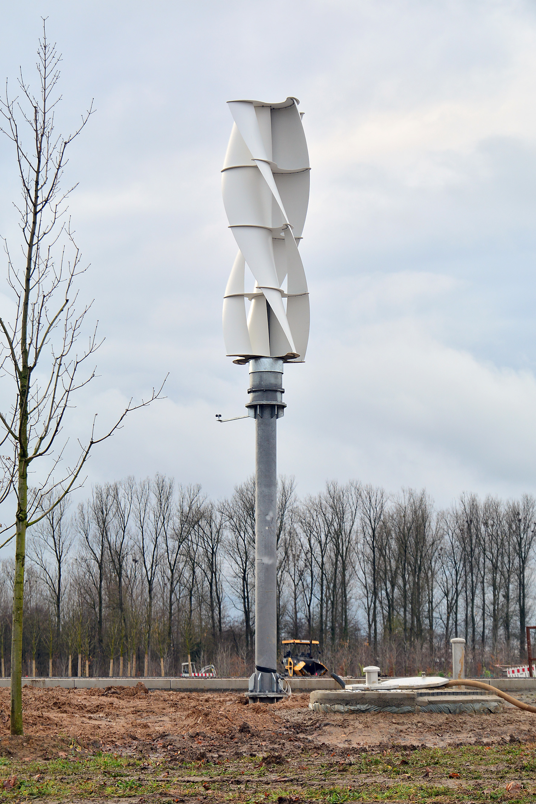 Zwei Tage zum Aufbau benötigt das E-Werk für die zehn Meter hohe Anlage.