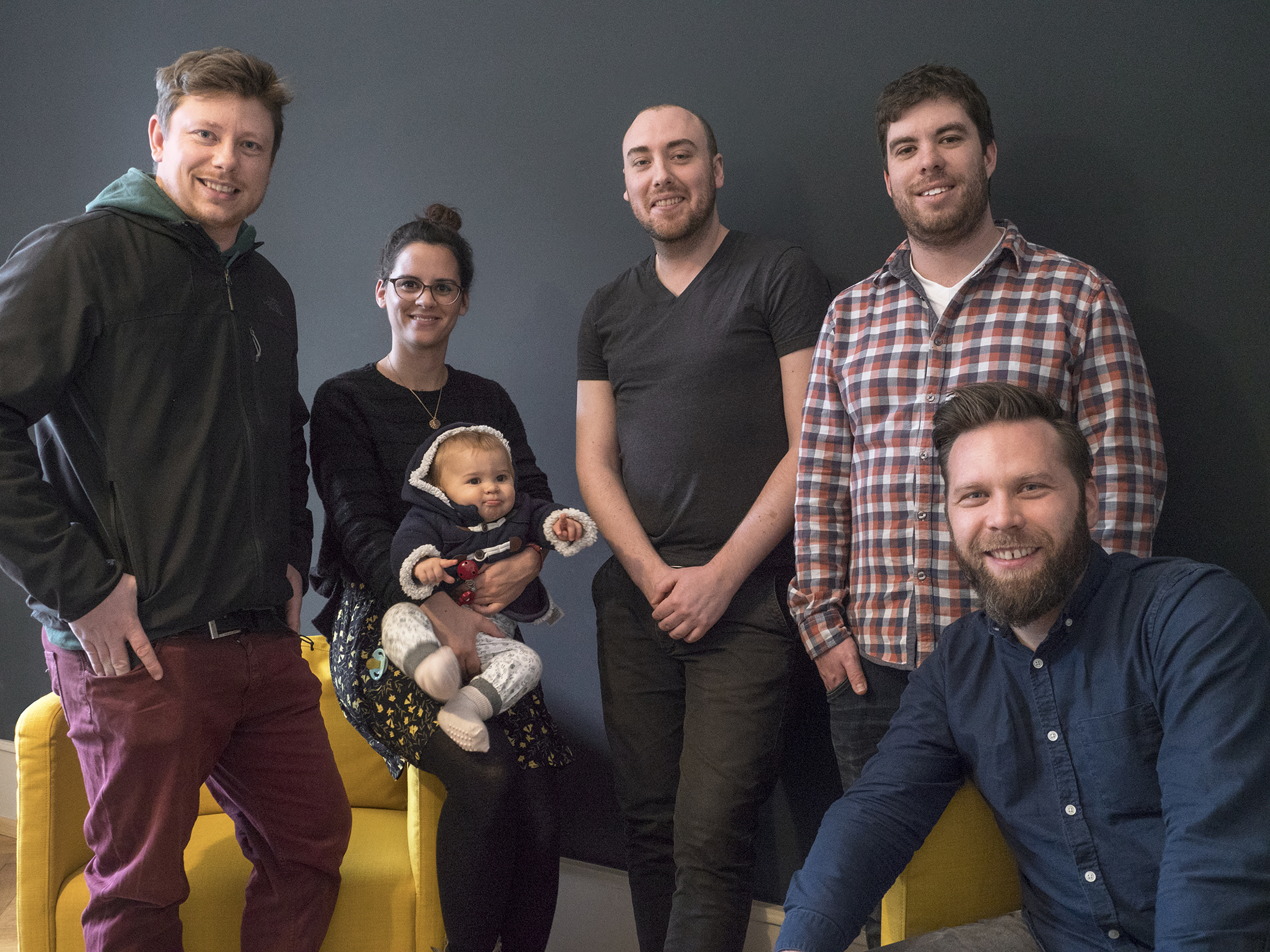 Das Chainless-Team ist inzwischen größer geworden: André Kesenheimer, Esther Arroyo Garcia, Christopher Großklaus, Frederik Böhm, Christian Hirth (von links).