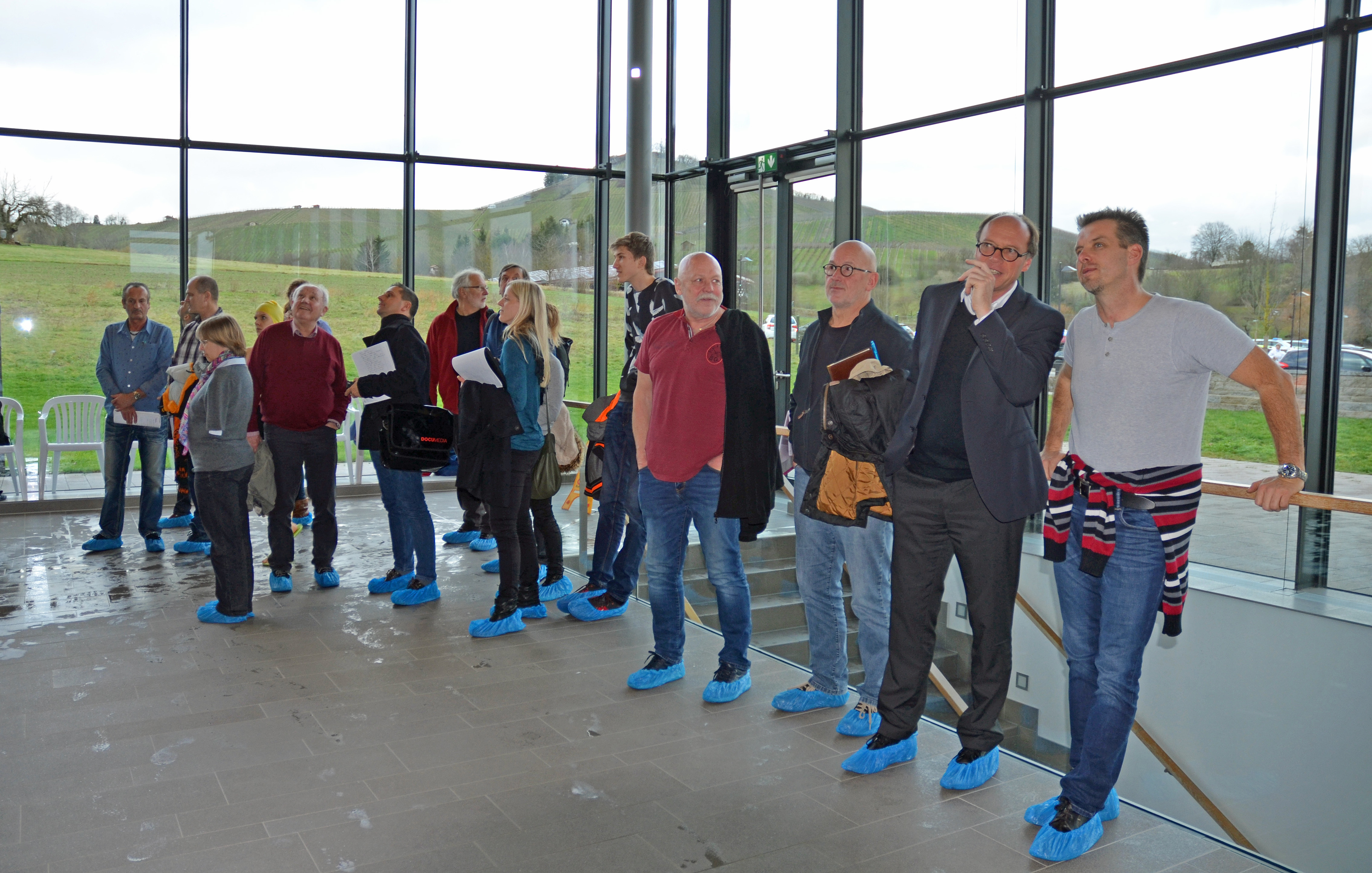 Das voll verglaste Sporthallenbad in Neckarsulm überzeugte die Projektgruppe vor allem durch seine außergewöhnliche Architektur.