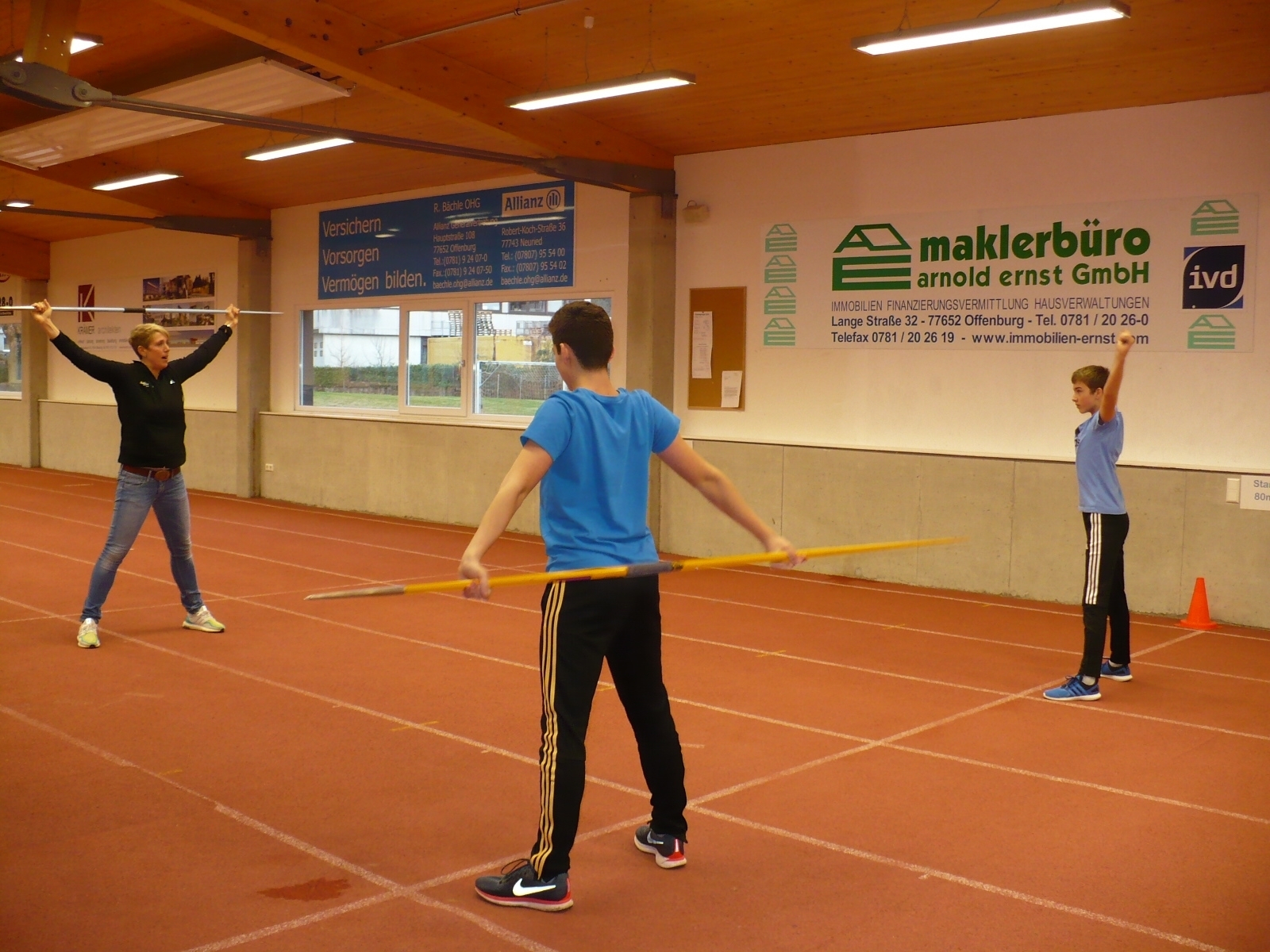 Jedes Training beginnt mit Aufwärmen.