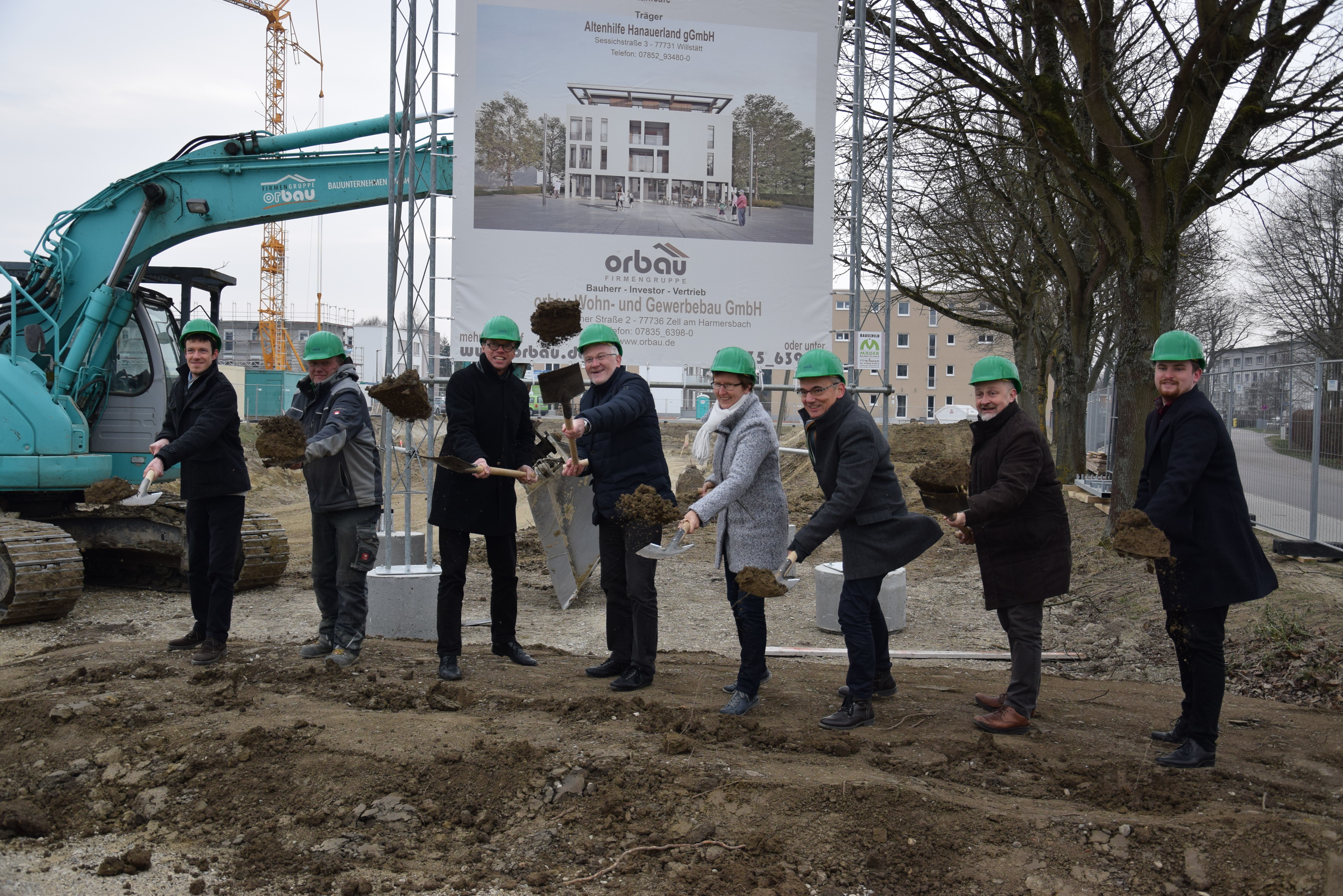 Spatenstich für das neue Seniorenzentrum "Schneeflären" in Kehl.