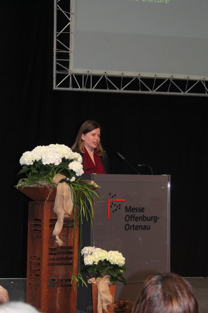 Offizielle Eröffnung Badische Weinmesse mit Baden Spirits: Sandra Kircher, Geschäftsführerin Messe Offeburg-Ortenau | Foto: Glaser