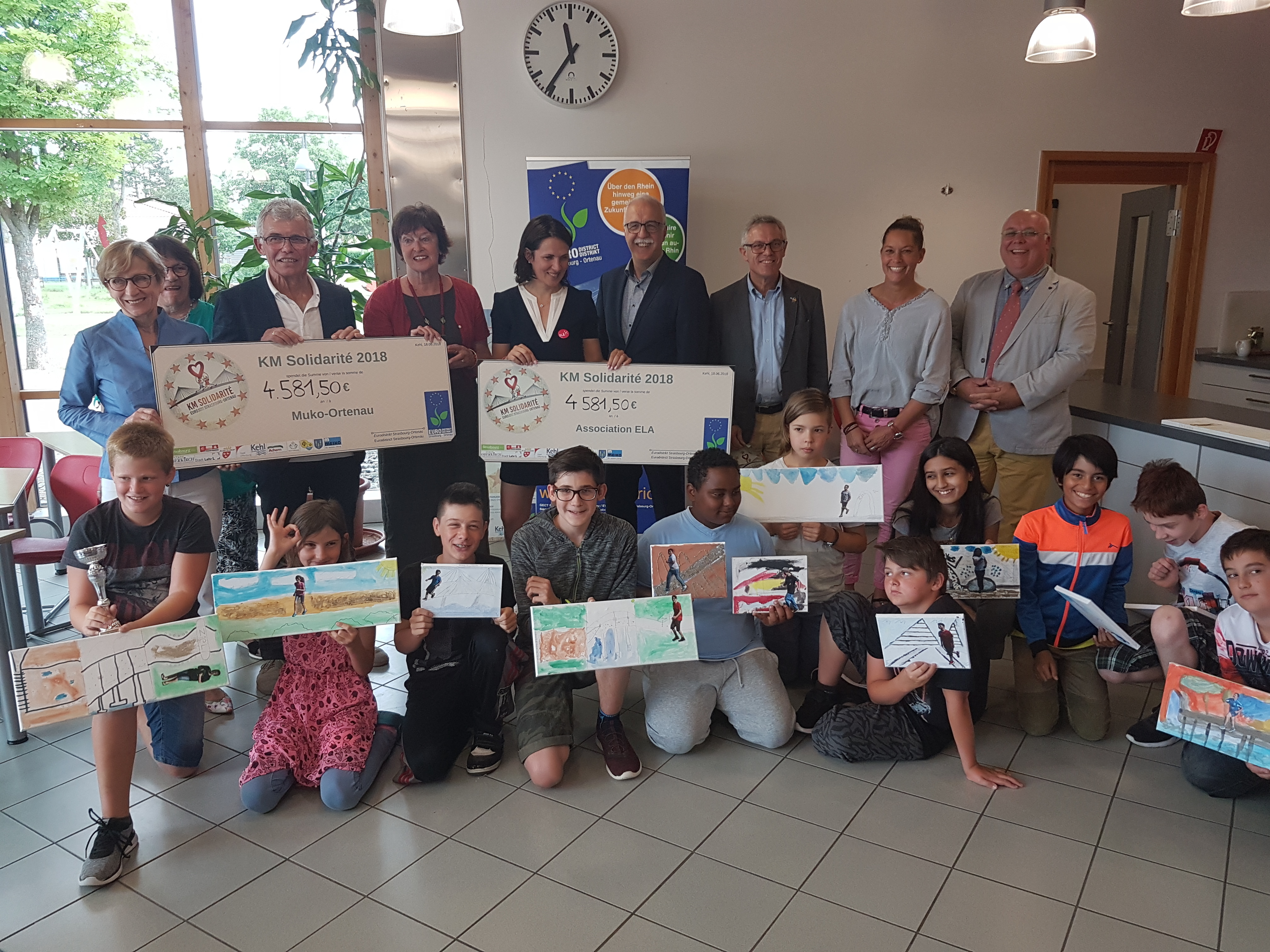 Scheckübergabe "KM Solidarité"