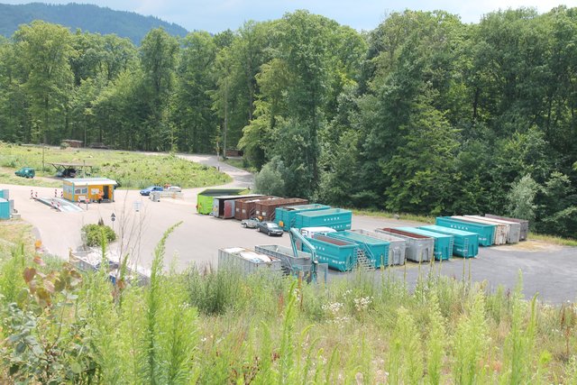 Aussicht über den unteren Bereich des Wertstoffhofs in Rammersweier | Foto: dr