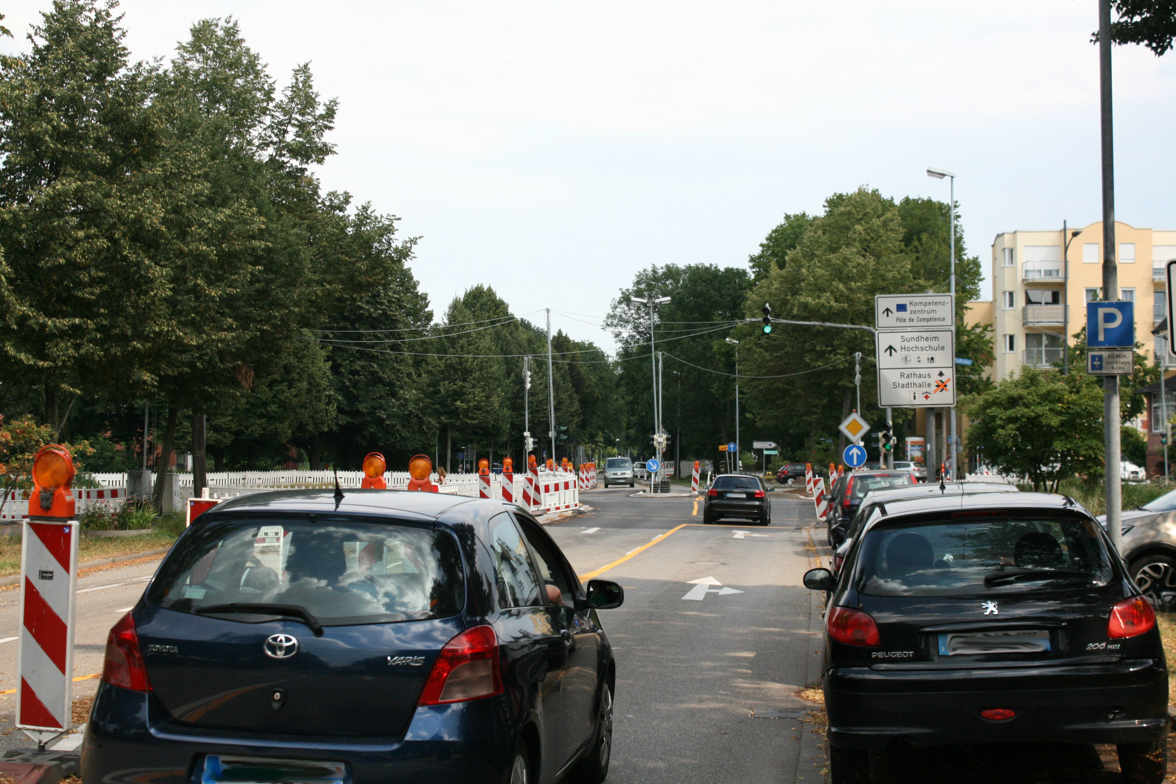 Zum Ende der Trambaustelle wird es für die Autofahrer in Kehl noch einmal schwierig.