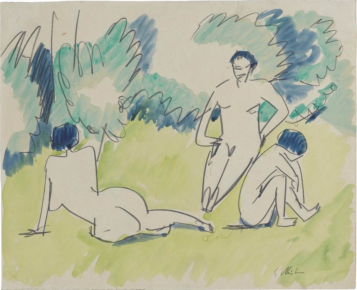 Ernst Ludwig Kirchner, Drei Akte im Grünen