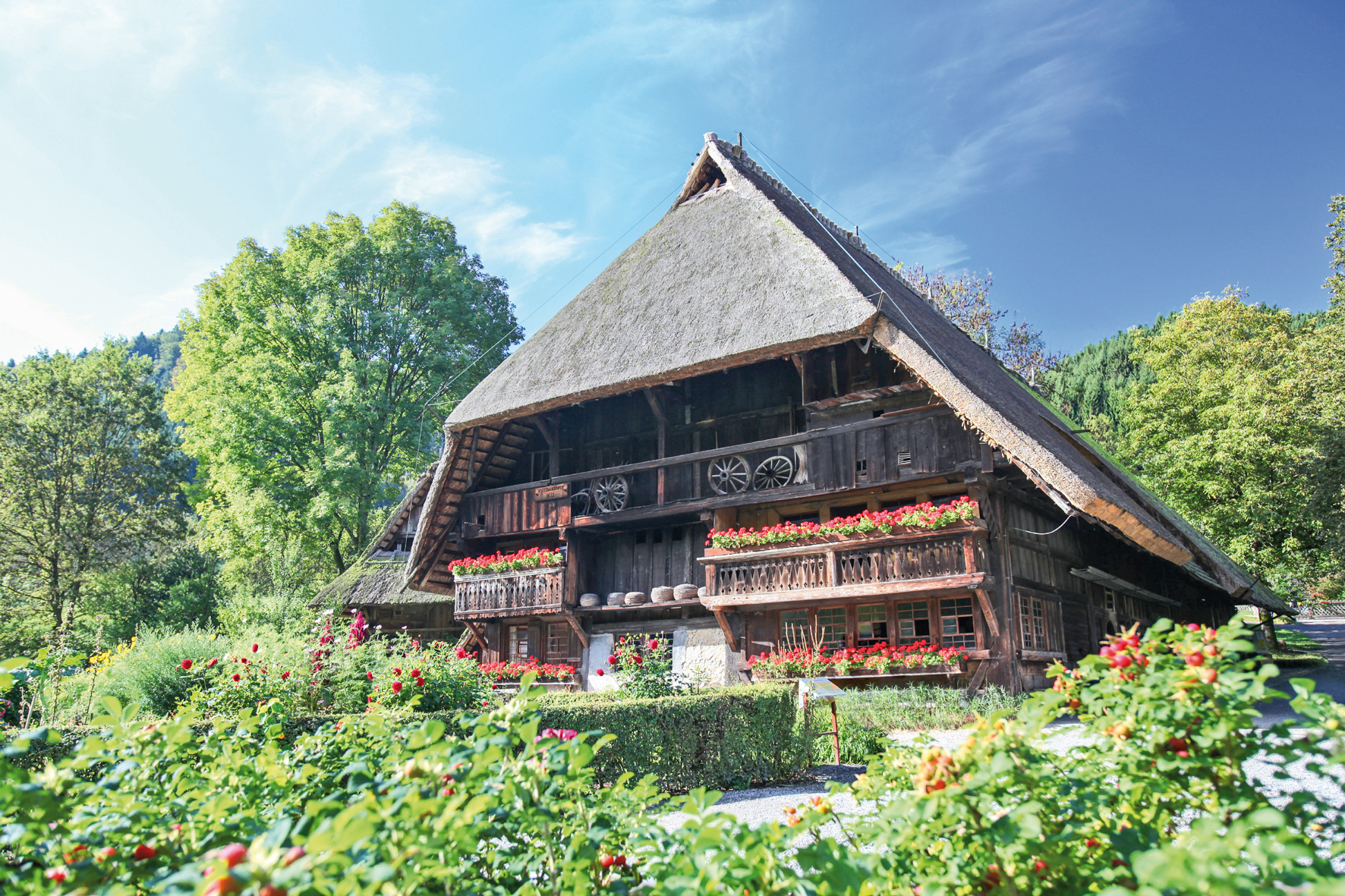 Ziel der Genussreise ist das Freilichtmuseum Vogtsbauernhof.