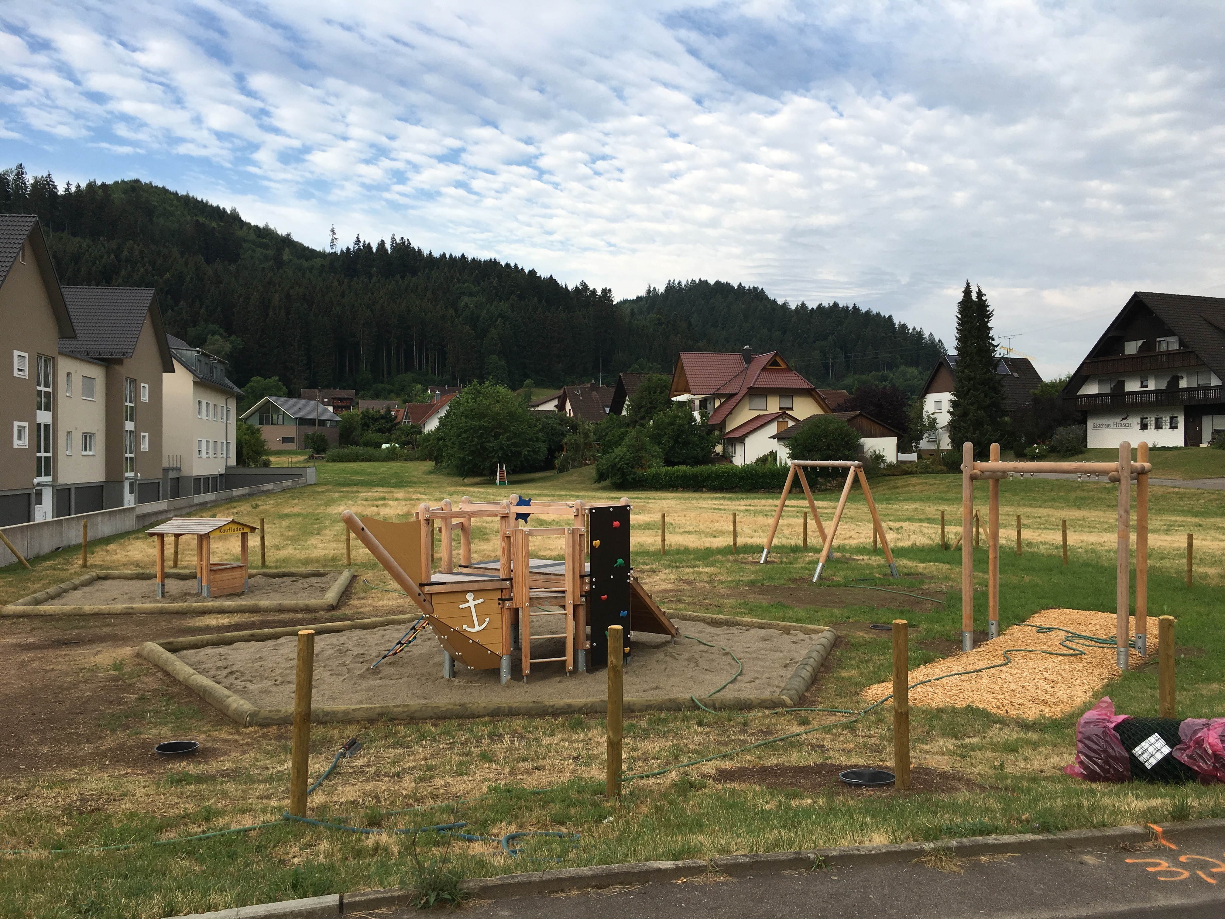 Viele neue Spielgeräte warten ab dem 25. August in Gutach "Am Turm" auf die jungen Besucher.