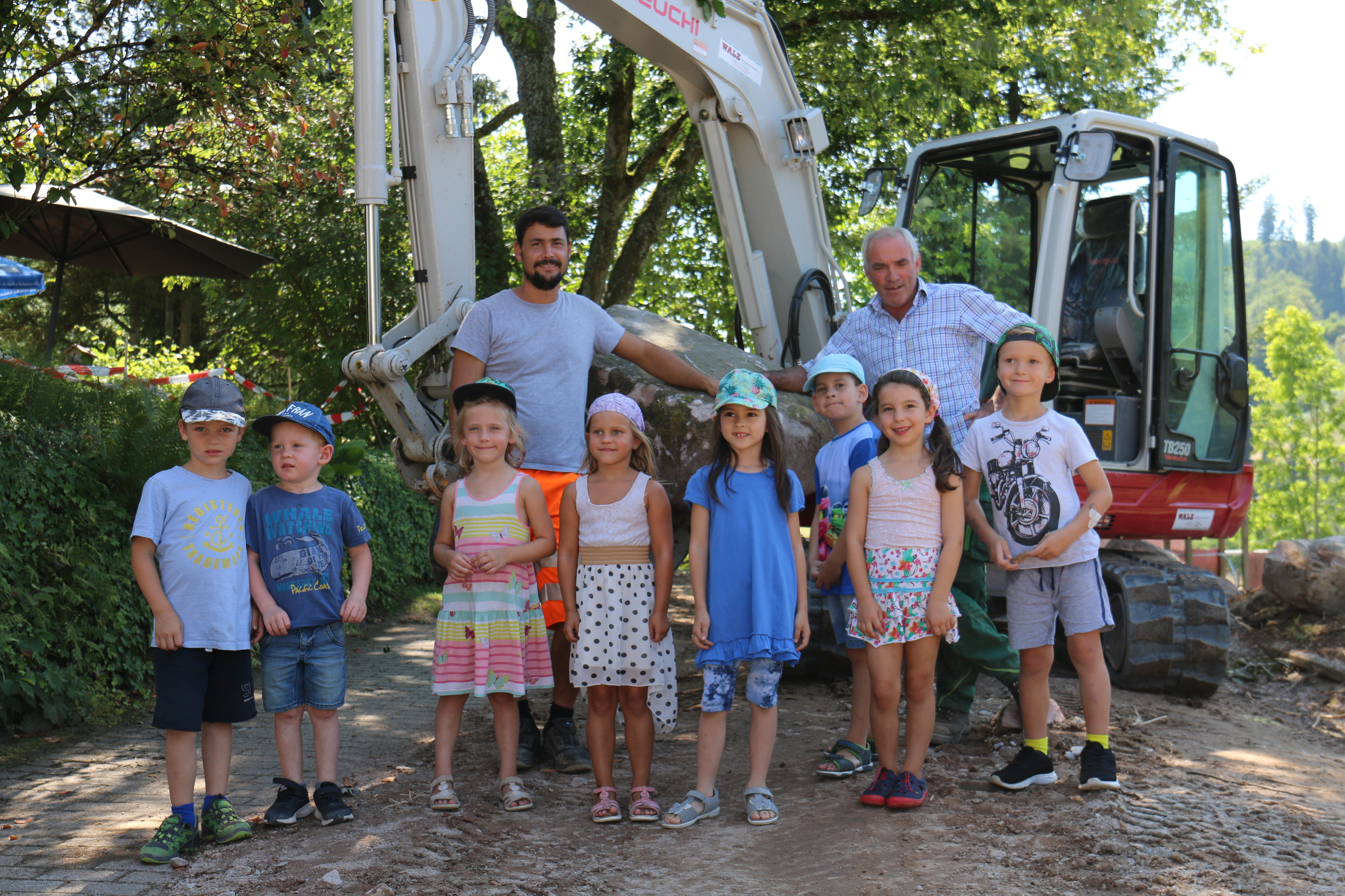 Im Kindergarten Talblick wird derzeit der Außenbereich gestaltet.