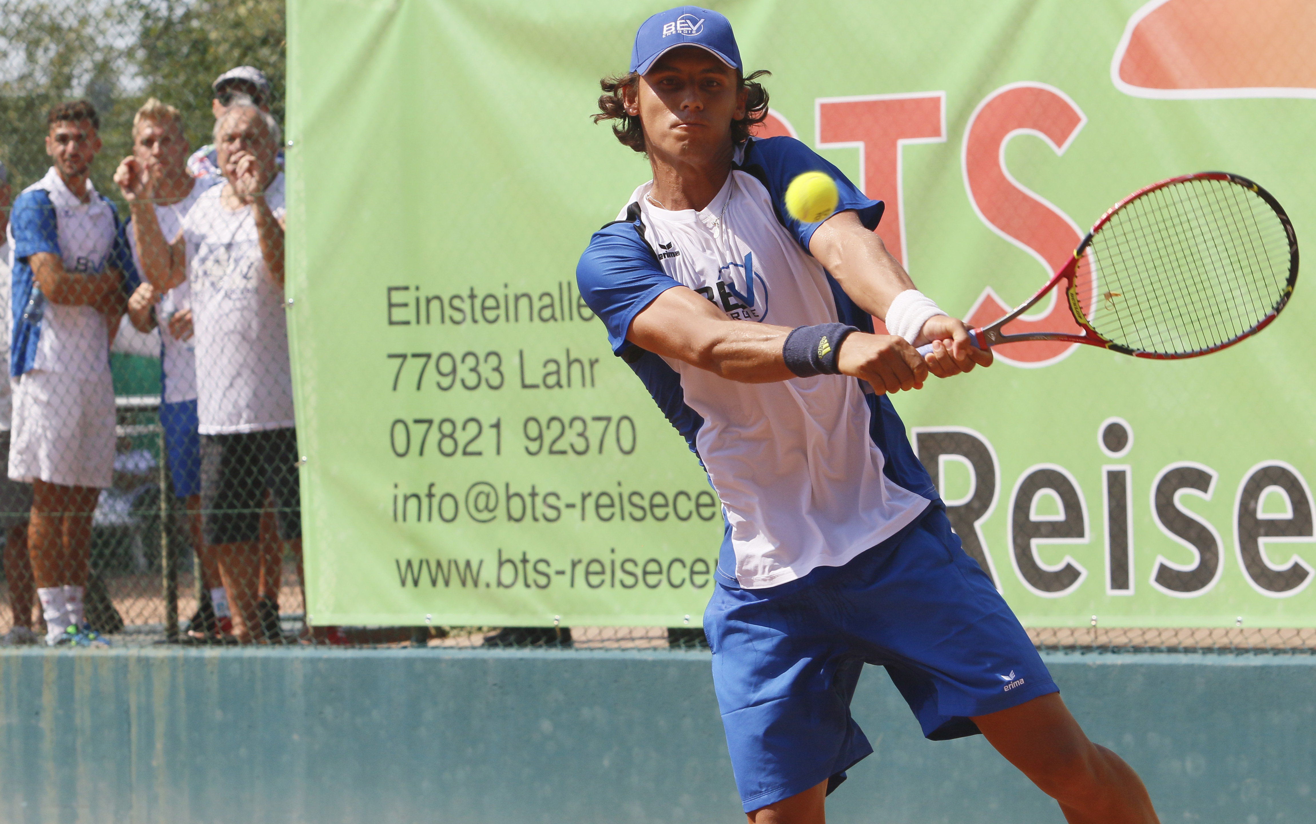Der Italiener Felipe Mantilla vom TC Oberweier, der im Matchtiebreak gewinnen konnte.