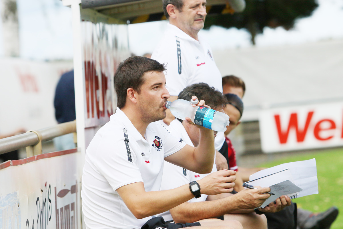 Sascha Reiss, Trainer des SV Linx, freut sich auf das DFB-Pokalspiel gegen den 1. FC Nürnberg im Kehler Rheinstadion.