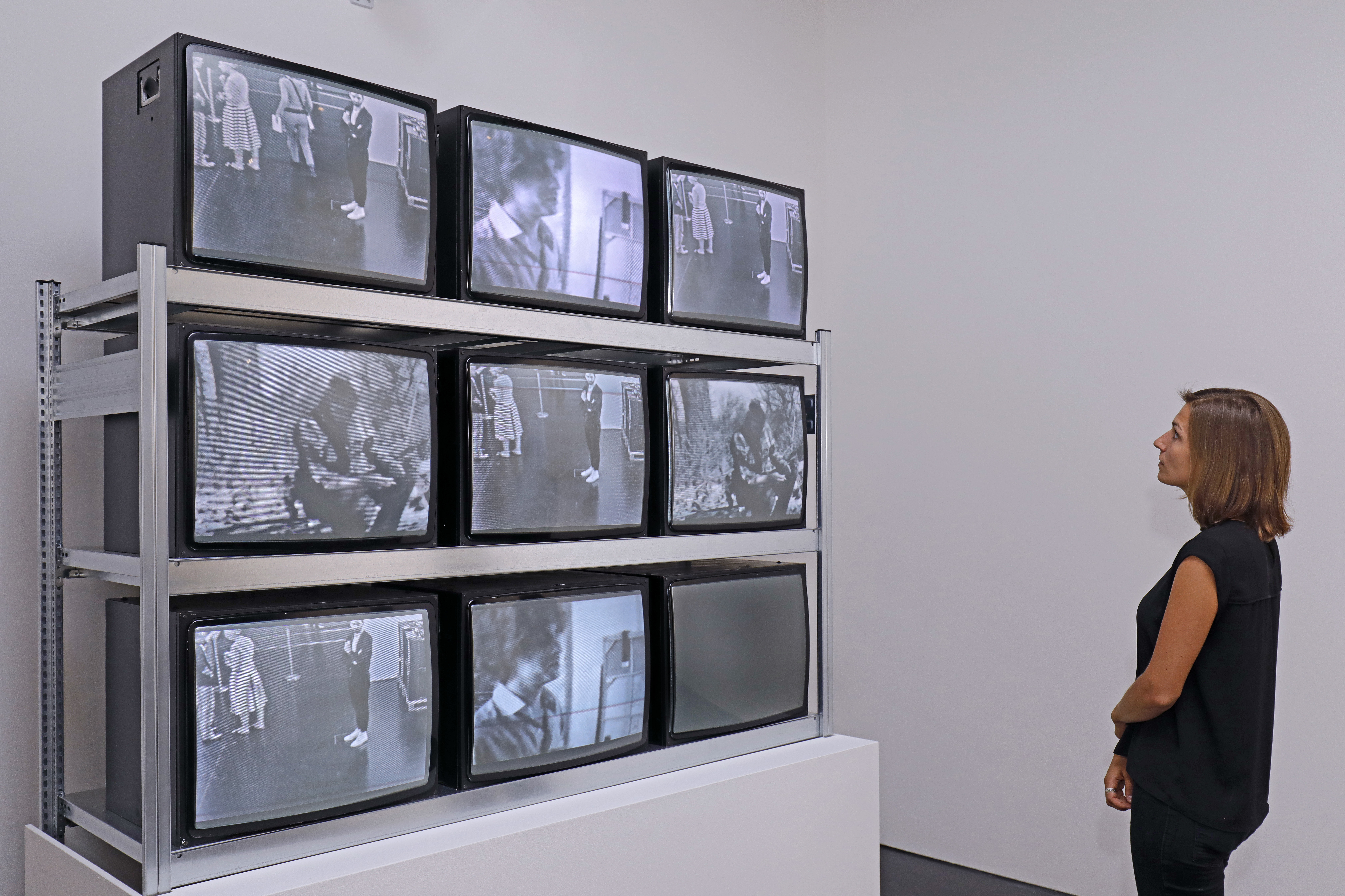 Frank Gillette, Ira Schneider, WipeCycle, 1969/2017, Rekonstruktion der Videoinstallation