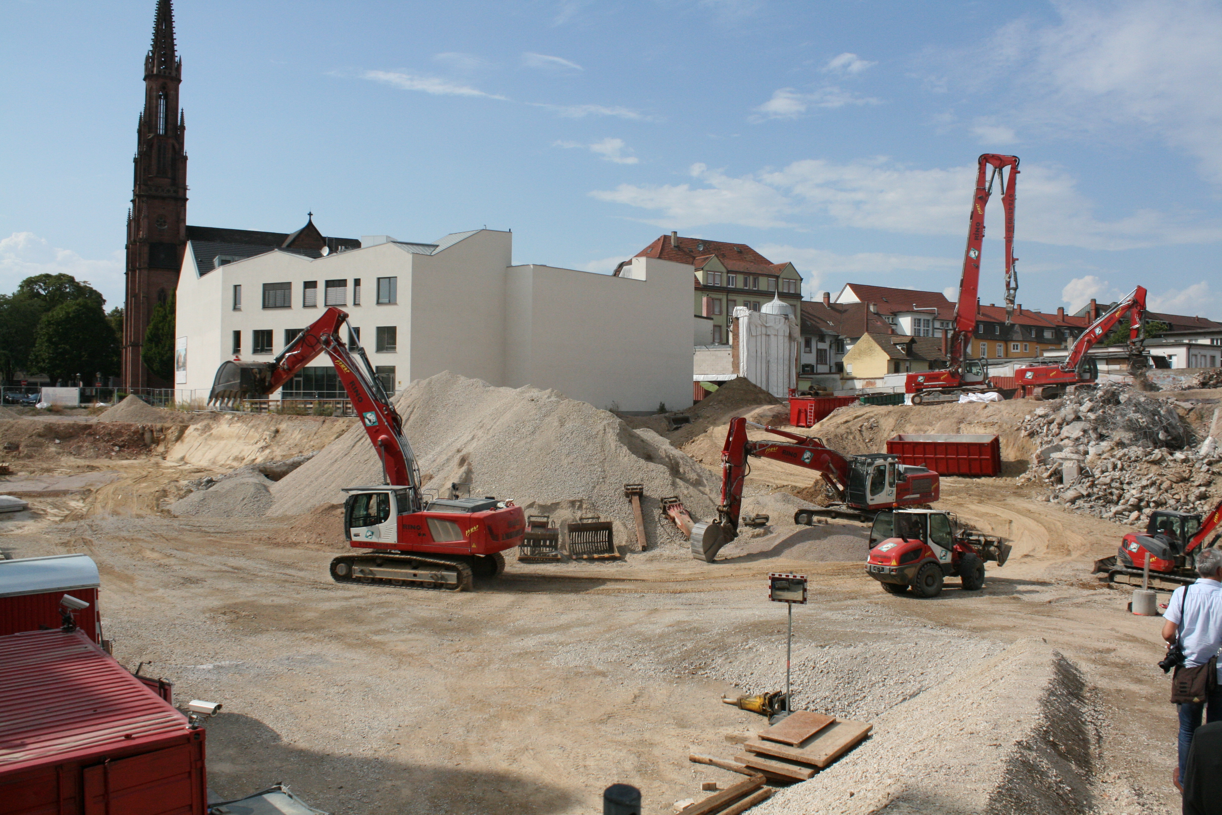 Die Baustelle für das Rée Carré in Offenburg