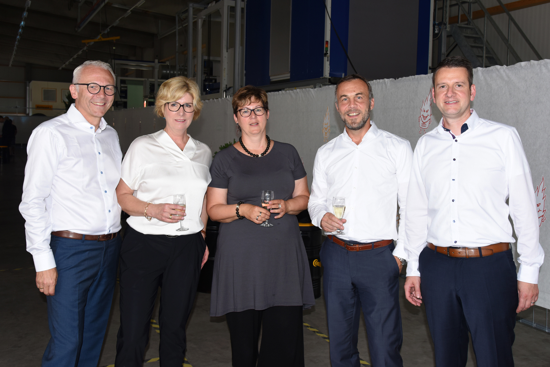 Die Laudatoren (v. l.): Dirk Leiß und Gattin, Elke Weis, Roger H. Liebel und Steffen Schröder.