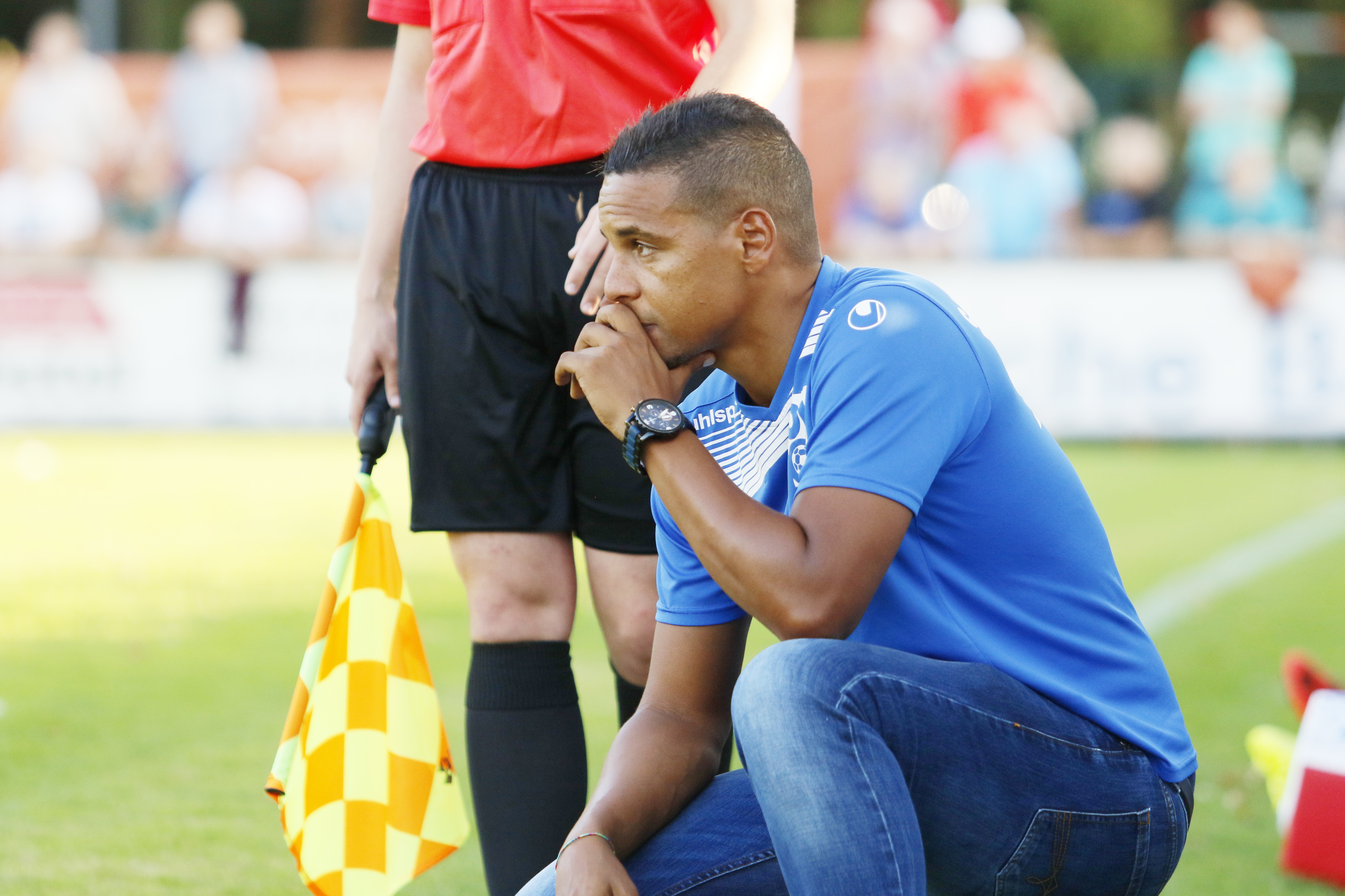 Oberacherns Coach Marc Lerandy konnte sich über einen wichtigen Heimsieg seiner Truppe freuen.