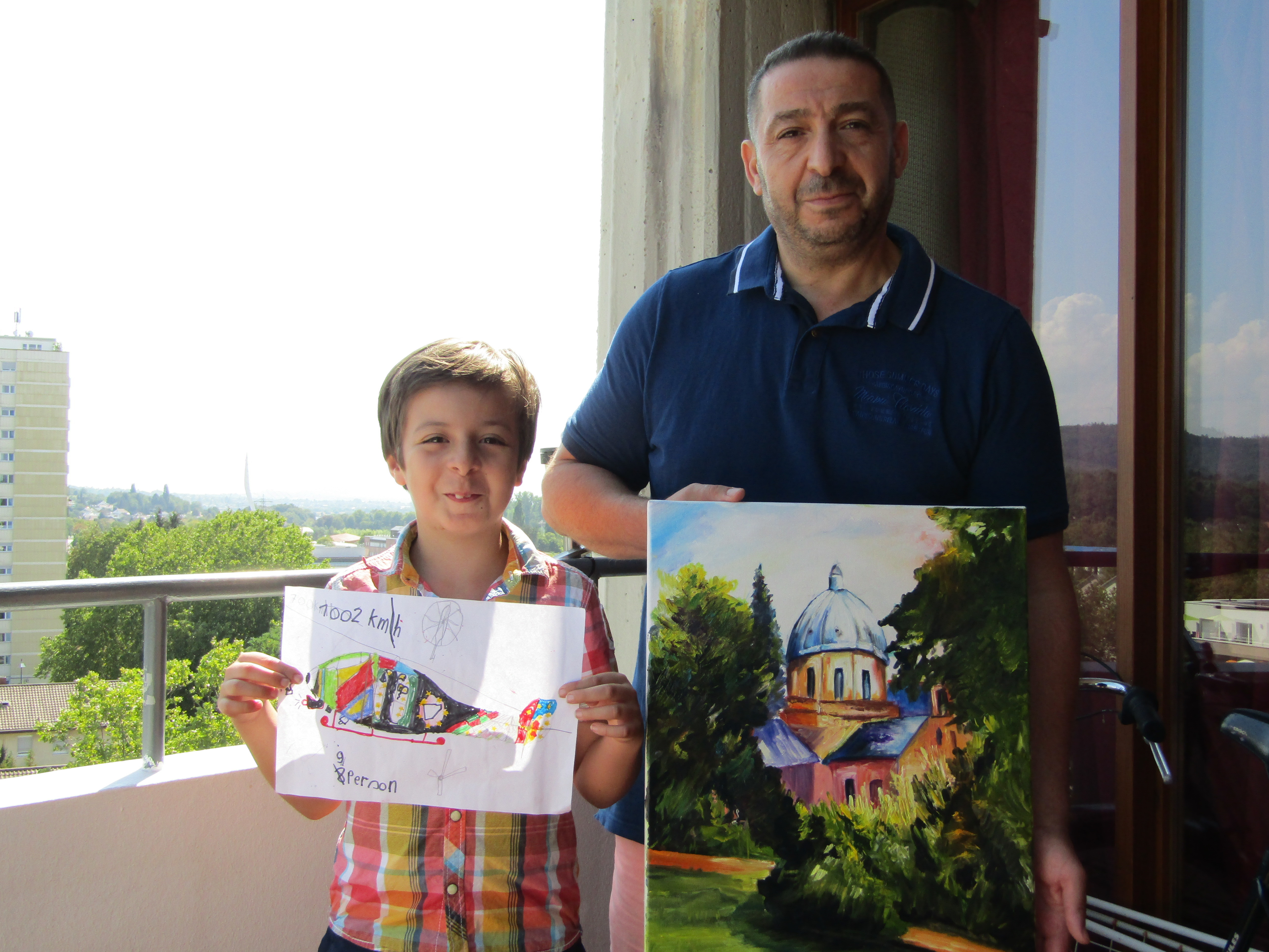 Hakim Azzaz mit seinem Sohn Anis