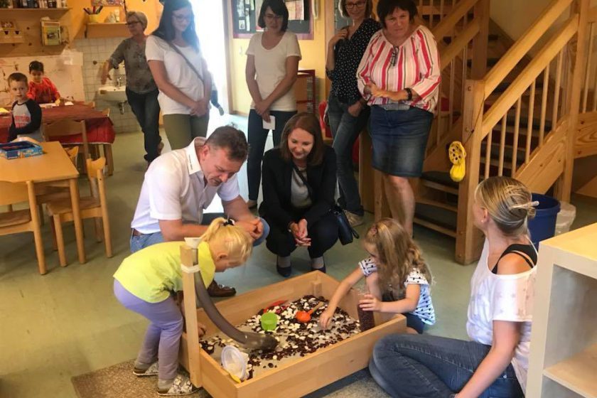 Sandra Boser zu Gast in Kindergarten Sternschnuppe in Hausach