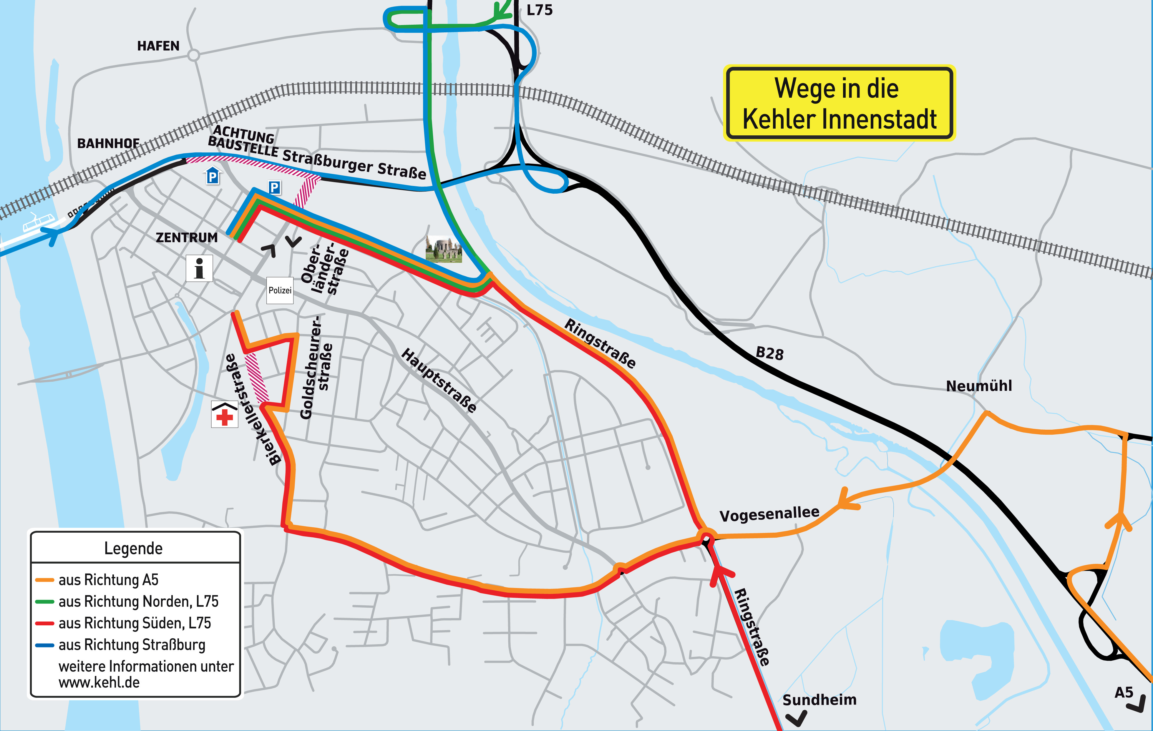 Am Samstag beginnt die Sperrung der Südseite der B28