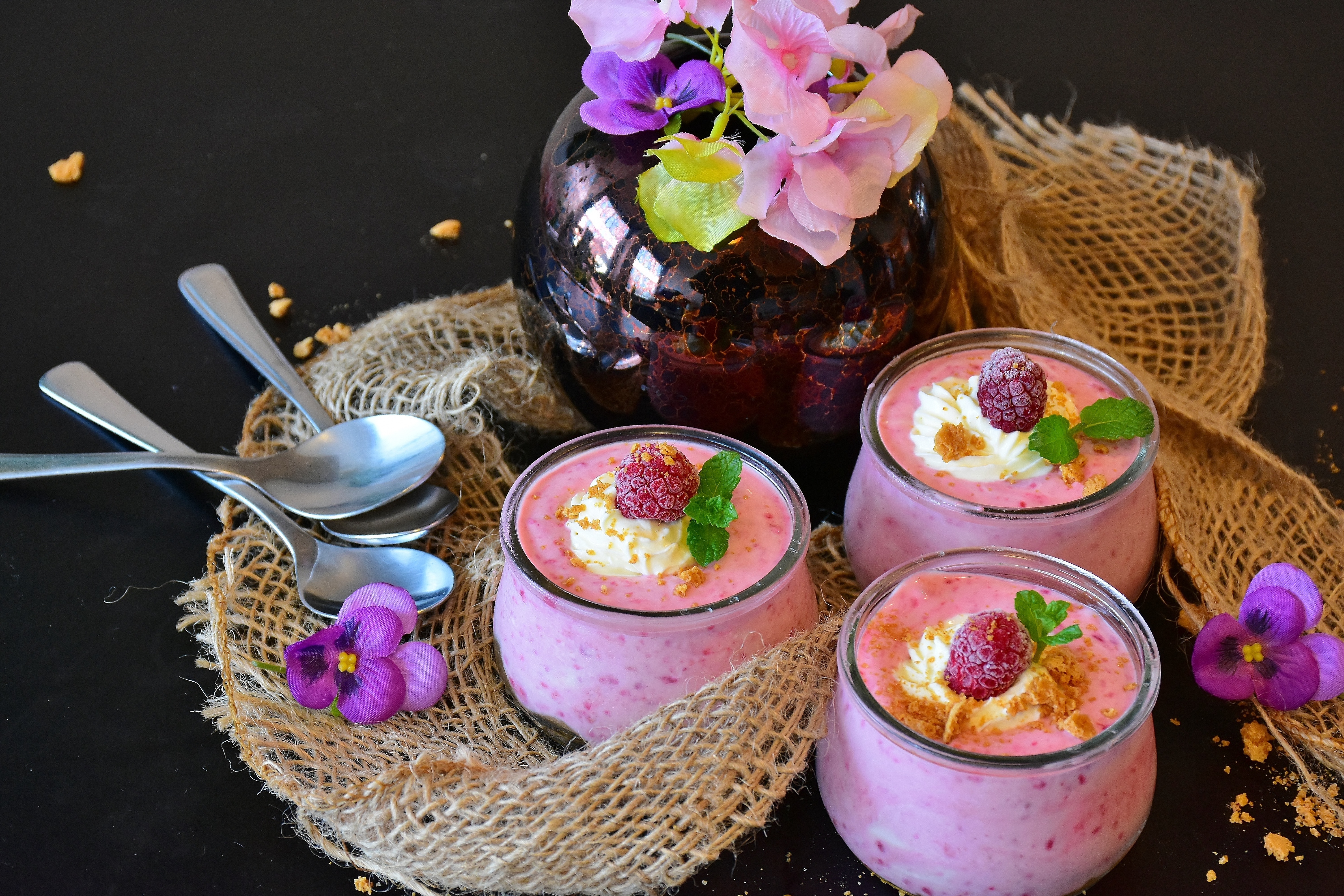 Das Auge isst bei einem Dessert immer mit.