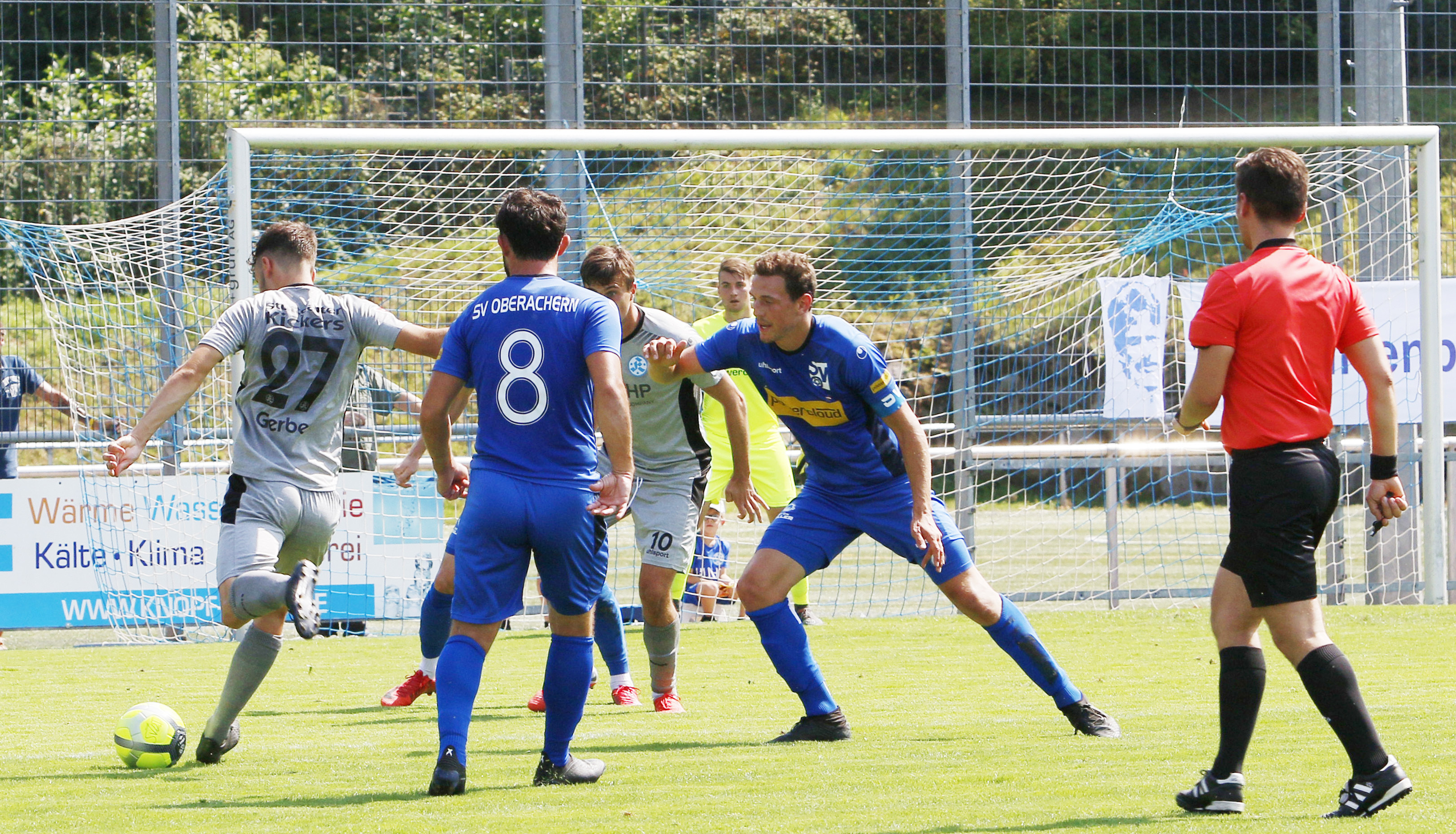 Die Abwehr des SV Oberachern lies nur wenig zu.