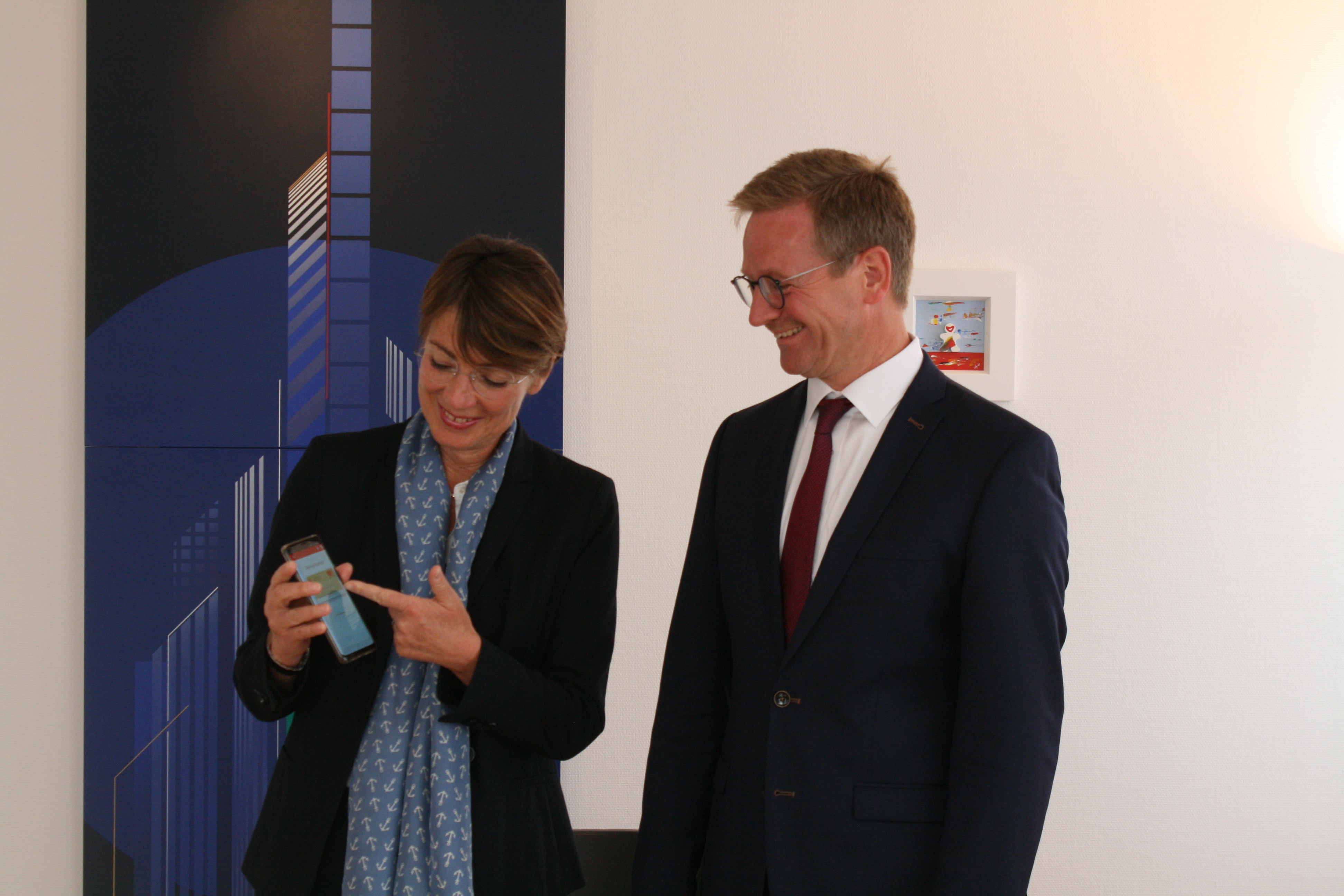 Veränderungen bei der Sparkasse Hanauerland: Vorstandsvorsitzende Jutta Grandjean und ihr Stellvertreter Wolfgang Huber