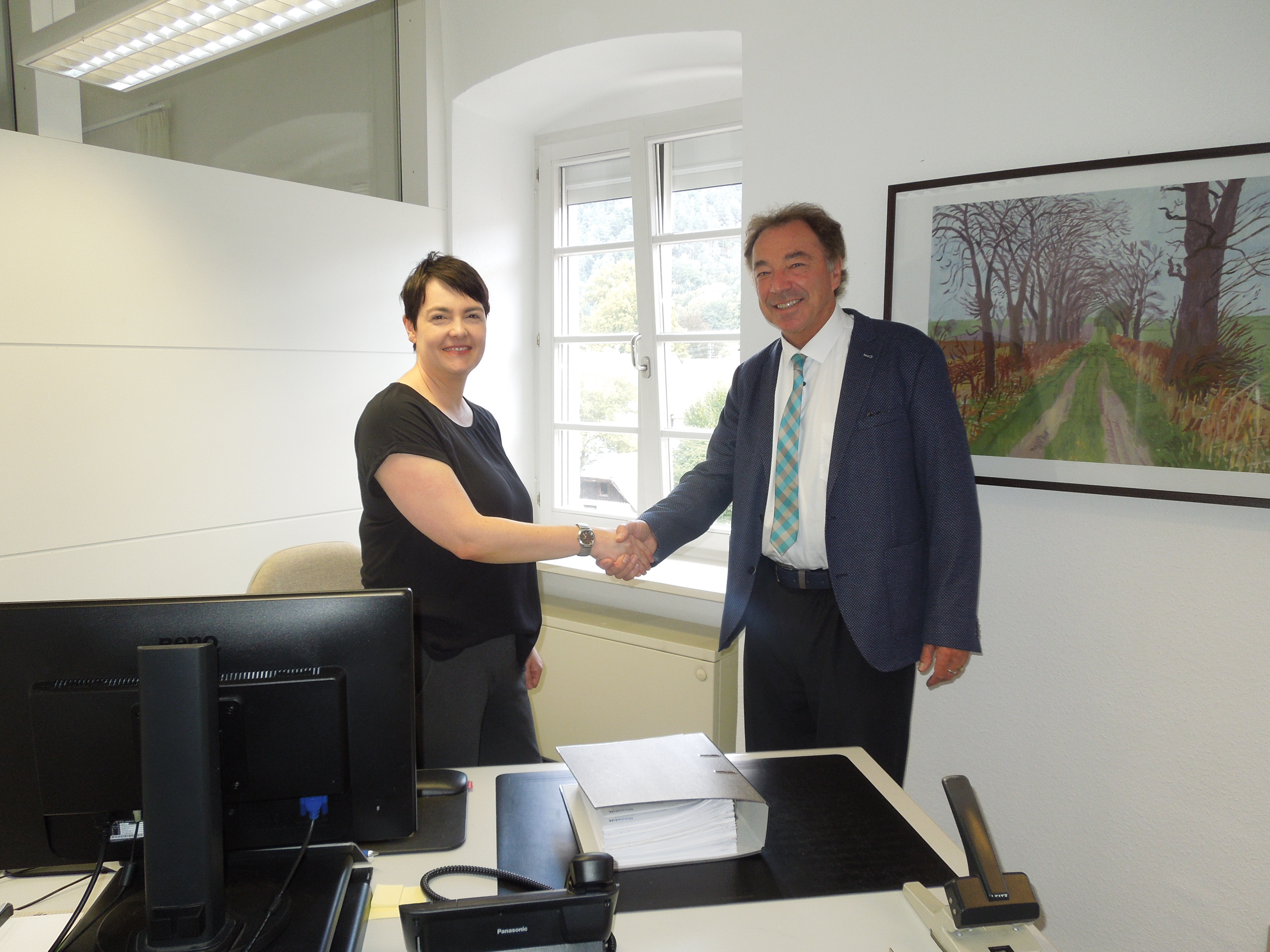 Raphaela Weckerle ist neue Mitarbeiterin im Rechnungsamt.