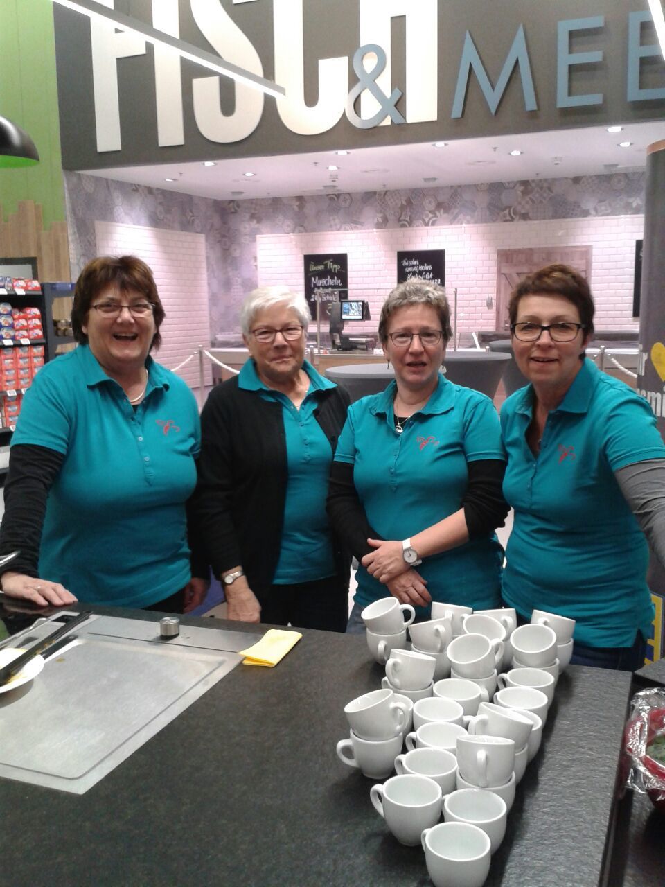 Verkostung für Supermarkt-Kunden (v. l.): Silvia Litterst, Gertrud von Traitteur, Michaela Litterst, Andrea Deck