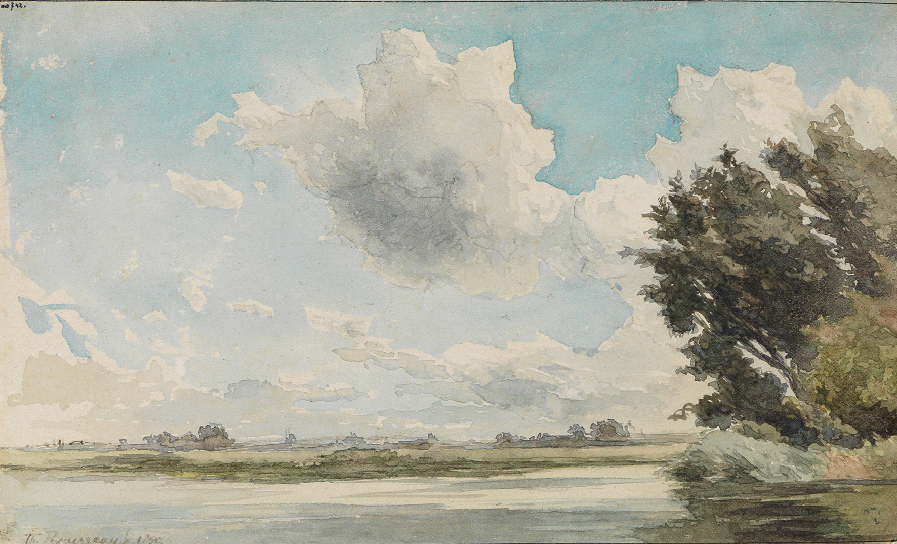 Théodore Rousseau, "Am Ufer der Loire", 1850