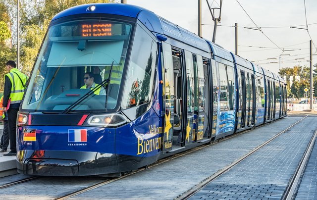 Die Testfahrt beginnt. | Foto: Stadt Kehl